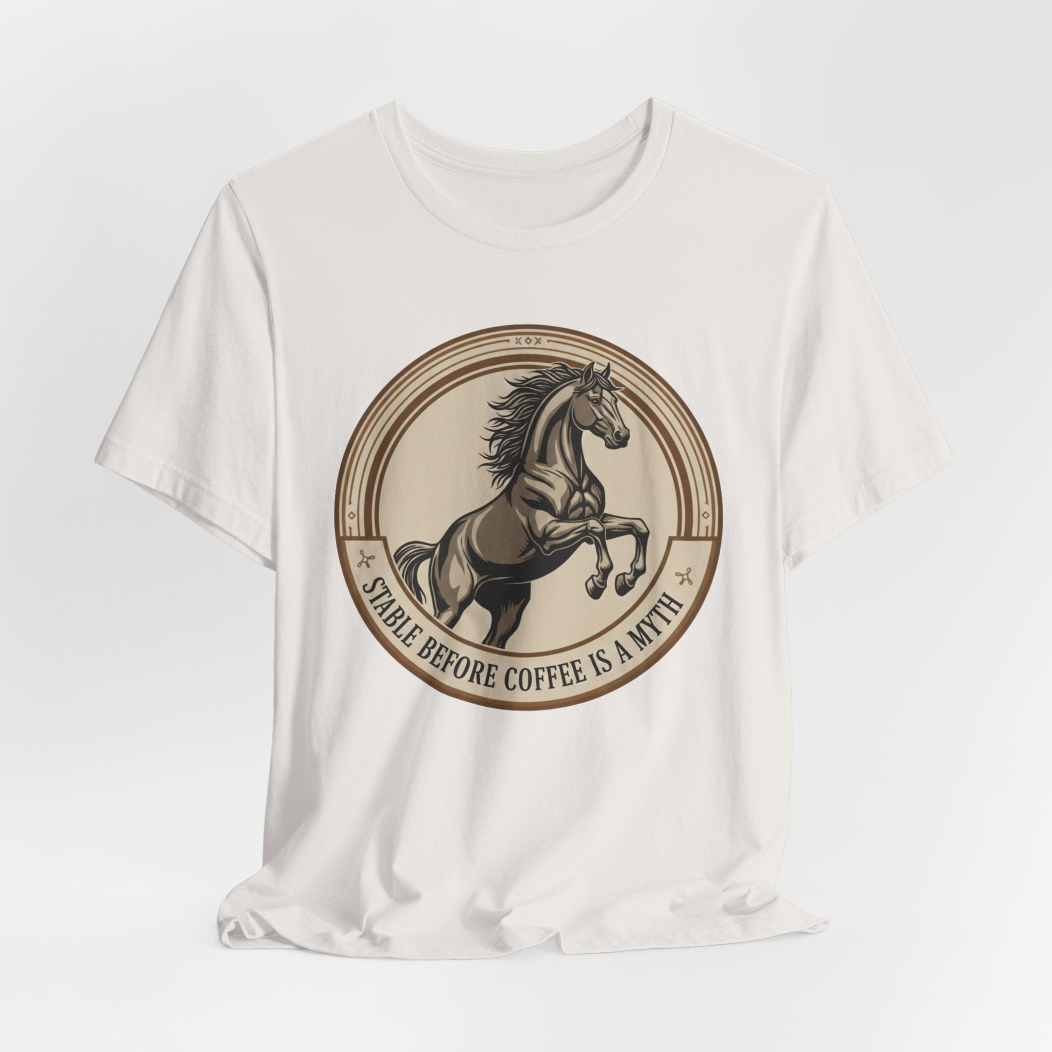 Stable Before Coffee Is A Myth - Short Sleeve Shirt