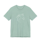 Equestrian Mom Horse Line Art Tee