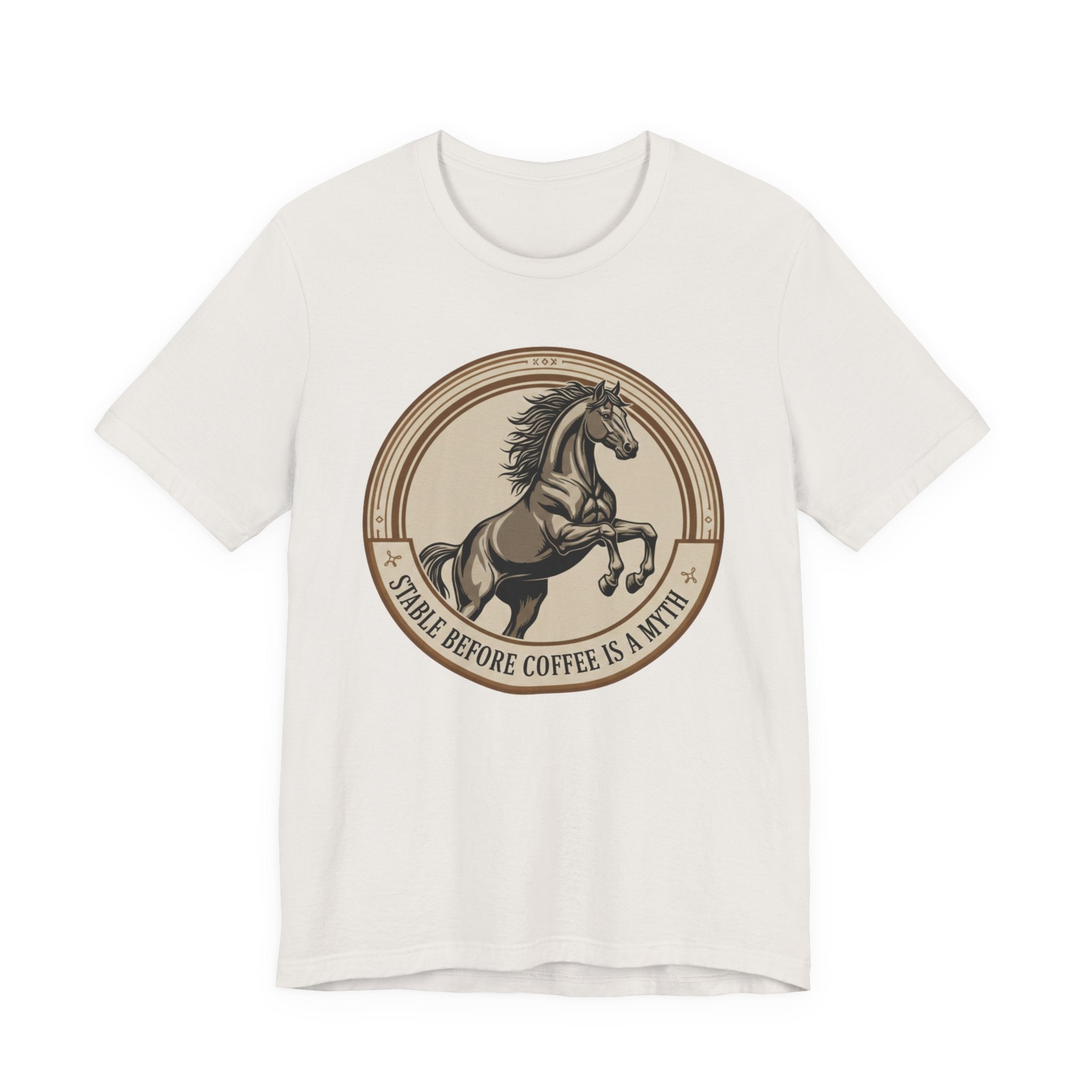 Stable Before Coffee Is A Myth - Short Sleeve Shirt