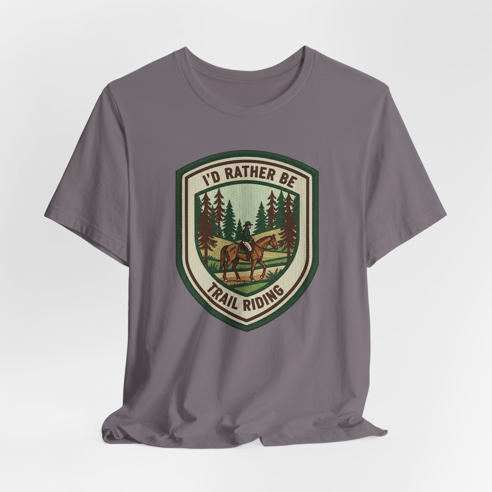 Trail Riding Tee "I'd Rather Be Trail Riding"