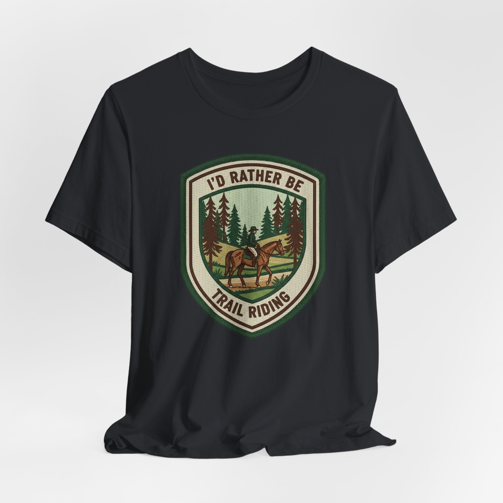 Trail Riding Tee "I'd Rather Be Trail Riding"