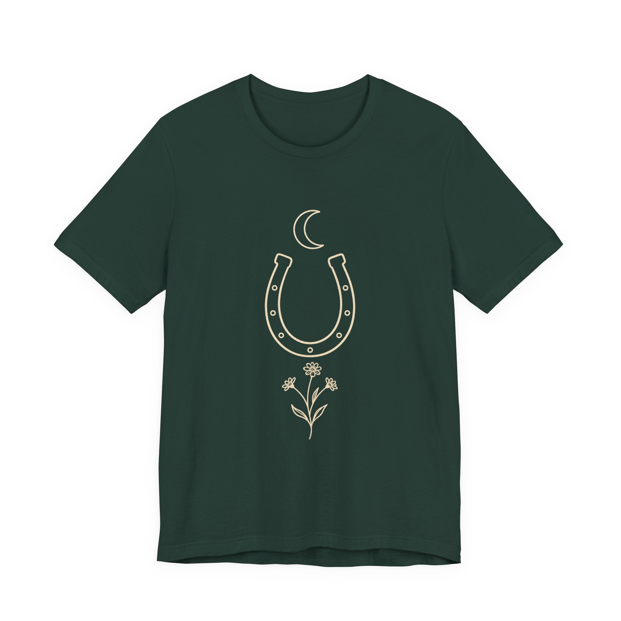 Moon Horseshoe Flower Tee