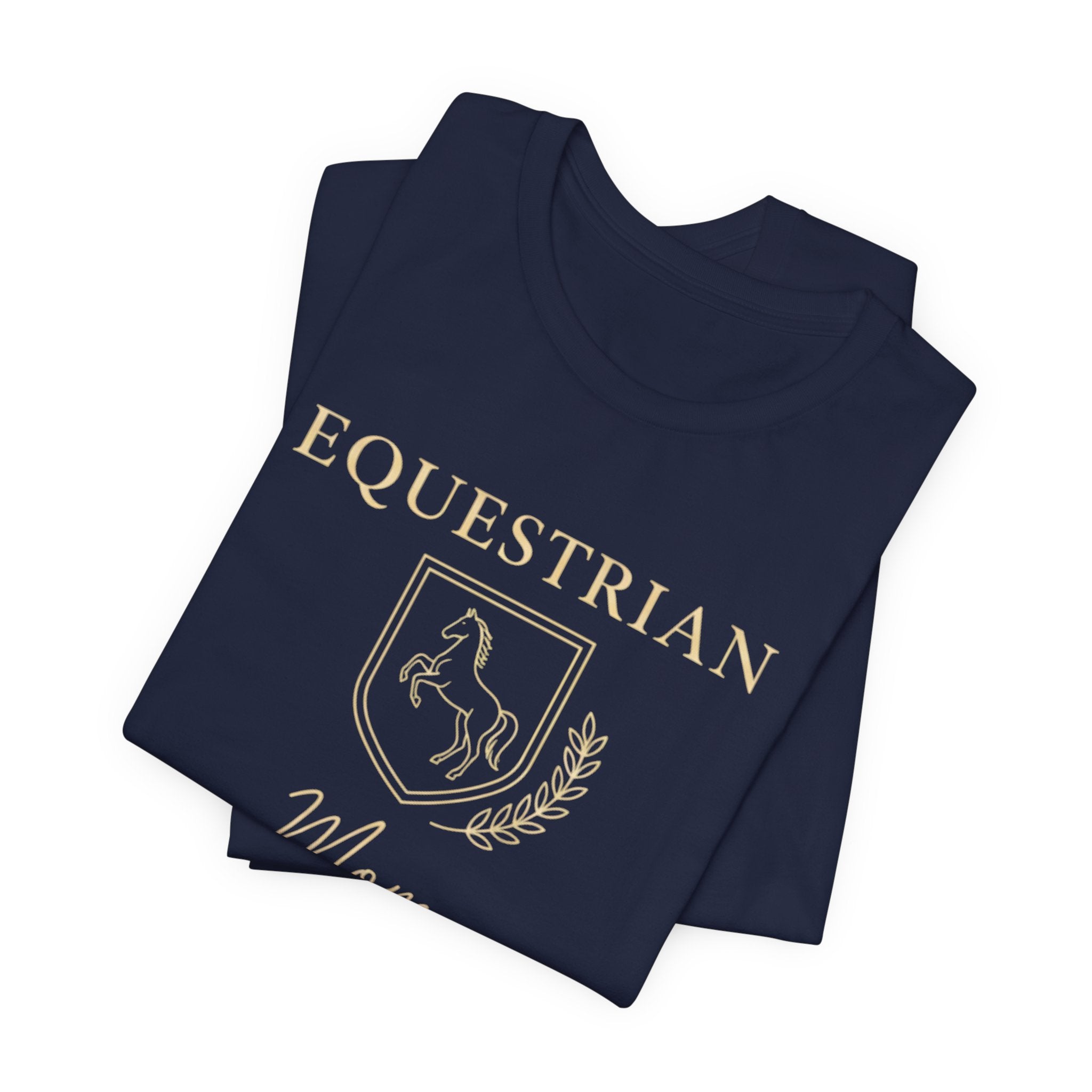 Vintage Crest Horse Rider Shirt for Equestrian Moms