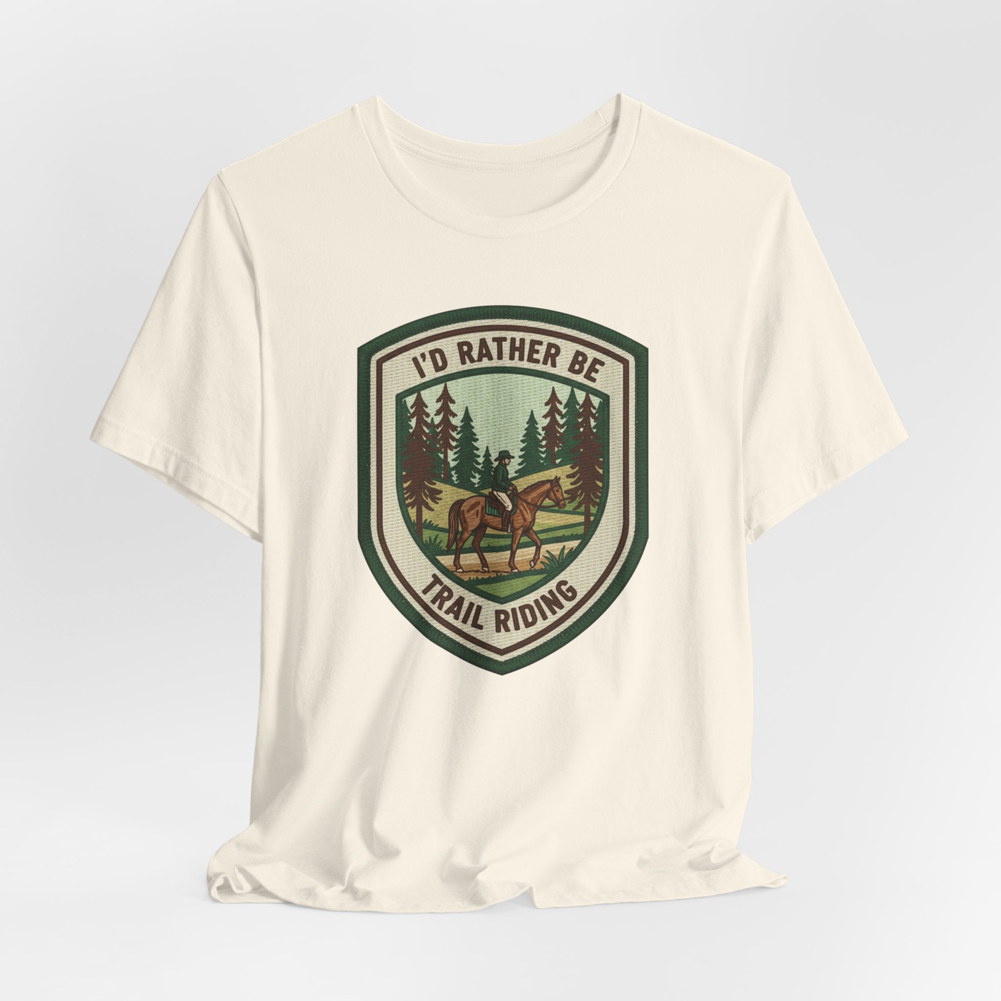 Trail Riding Tee "I'd Rather Be Trail Riding"
