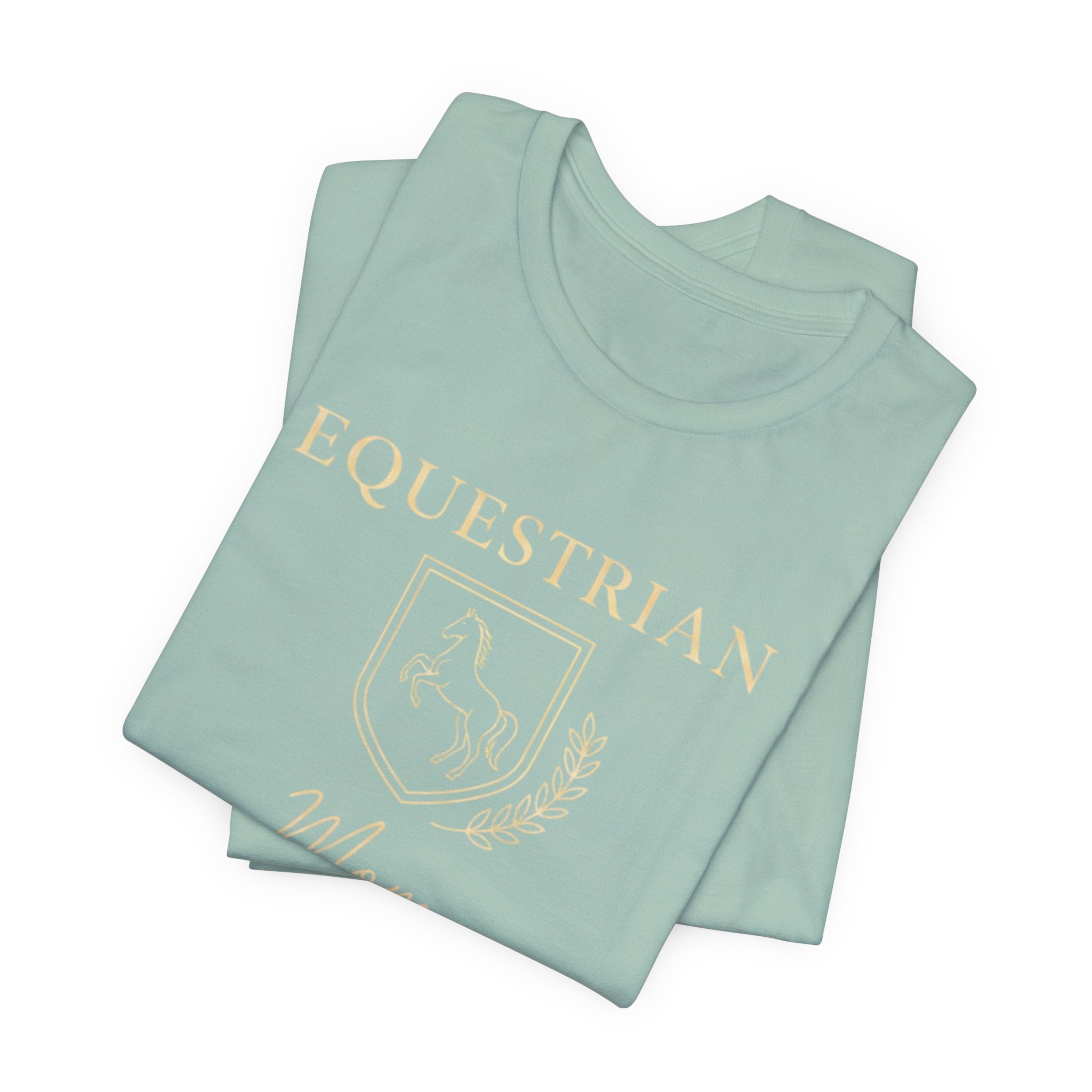 Vintage Crest Horse Rider Shirt for Equestrian Moms