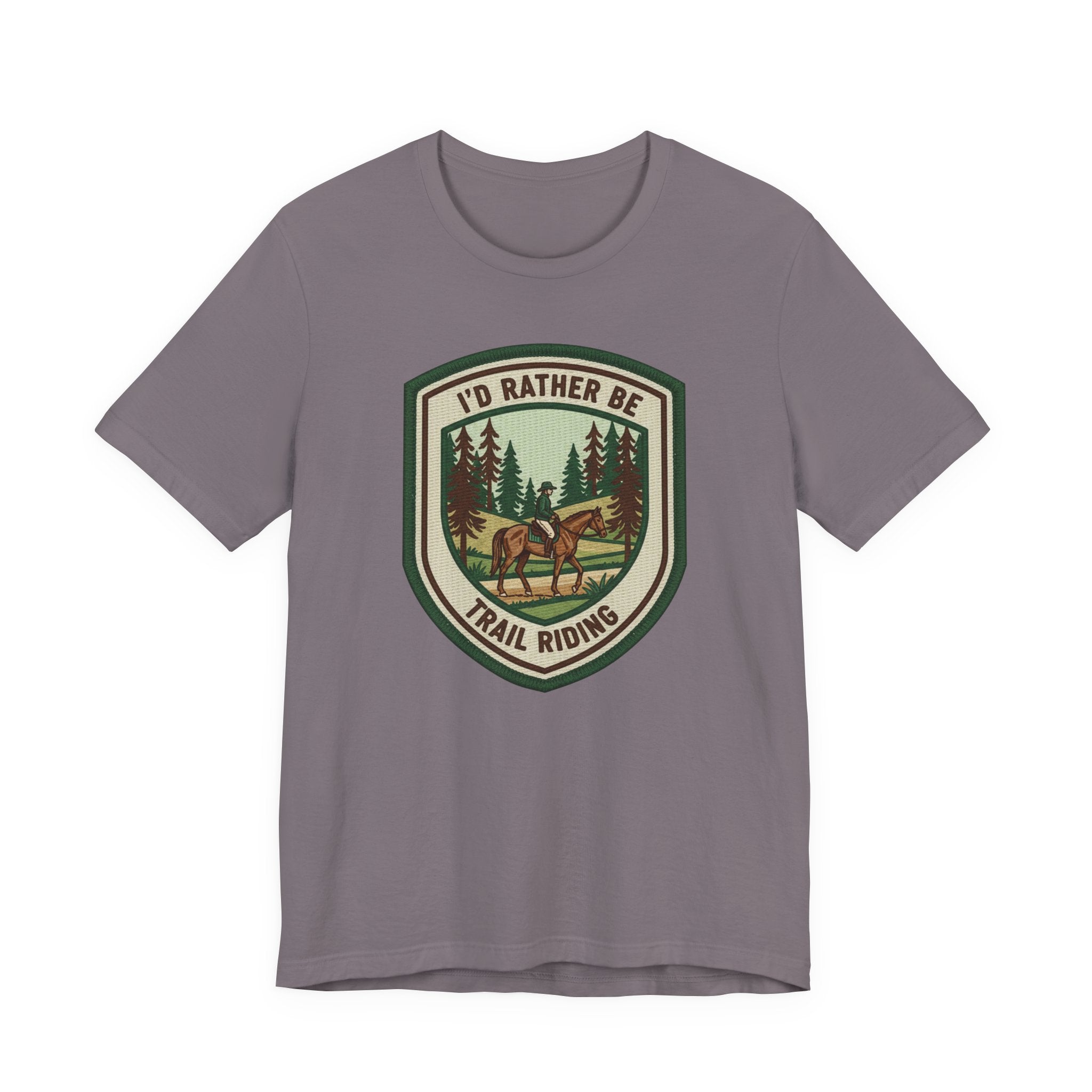 Trail Riding Tee "I'd Rather Be Trail Riding"