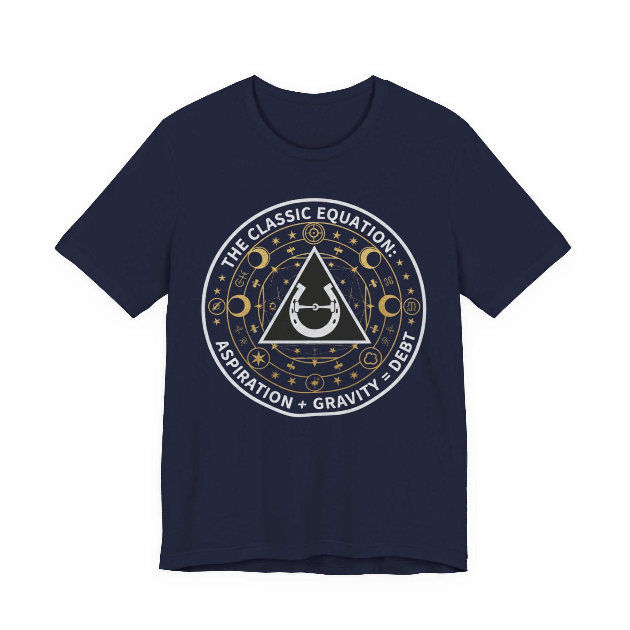 Classic Equation Tee - "Aspiration + Gravity = Debt"