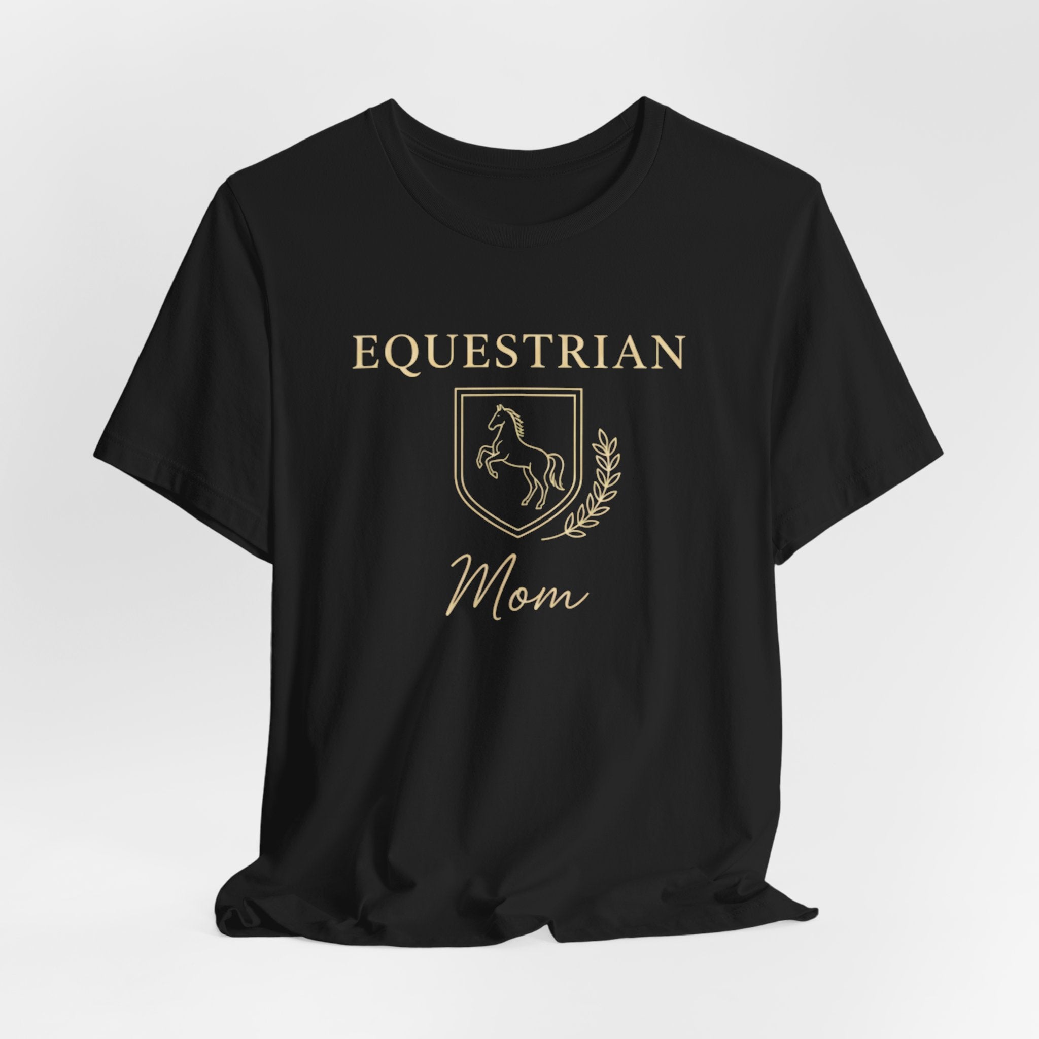 Vintage Crest Horse Rider Shirt for Equestrian Moms