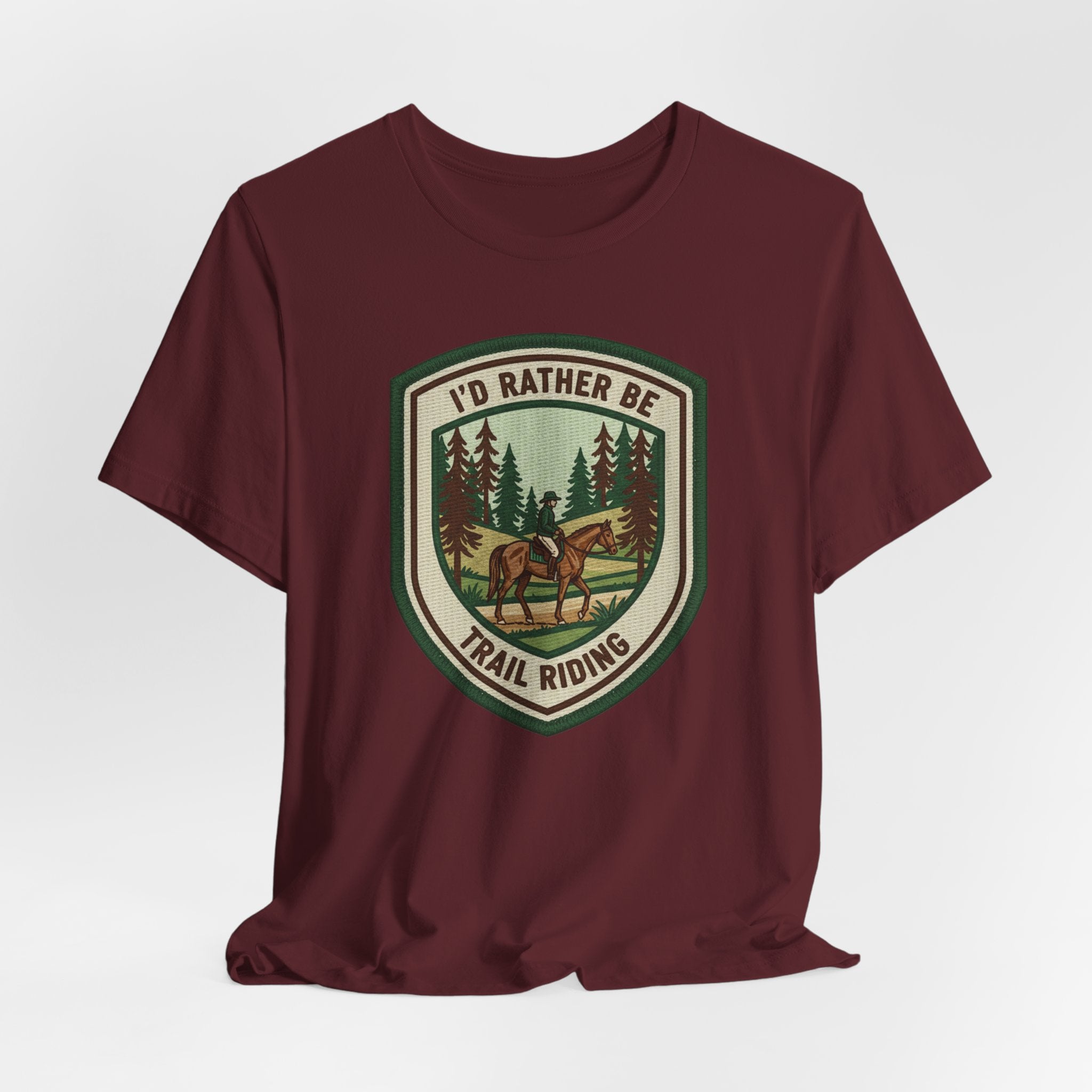 Trail Riding Tee "I'd Rather Be Trail Riding"