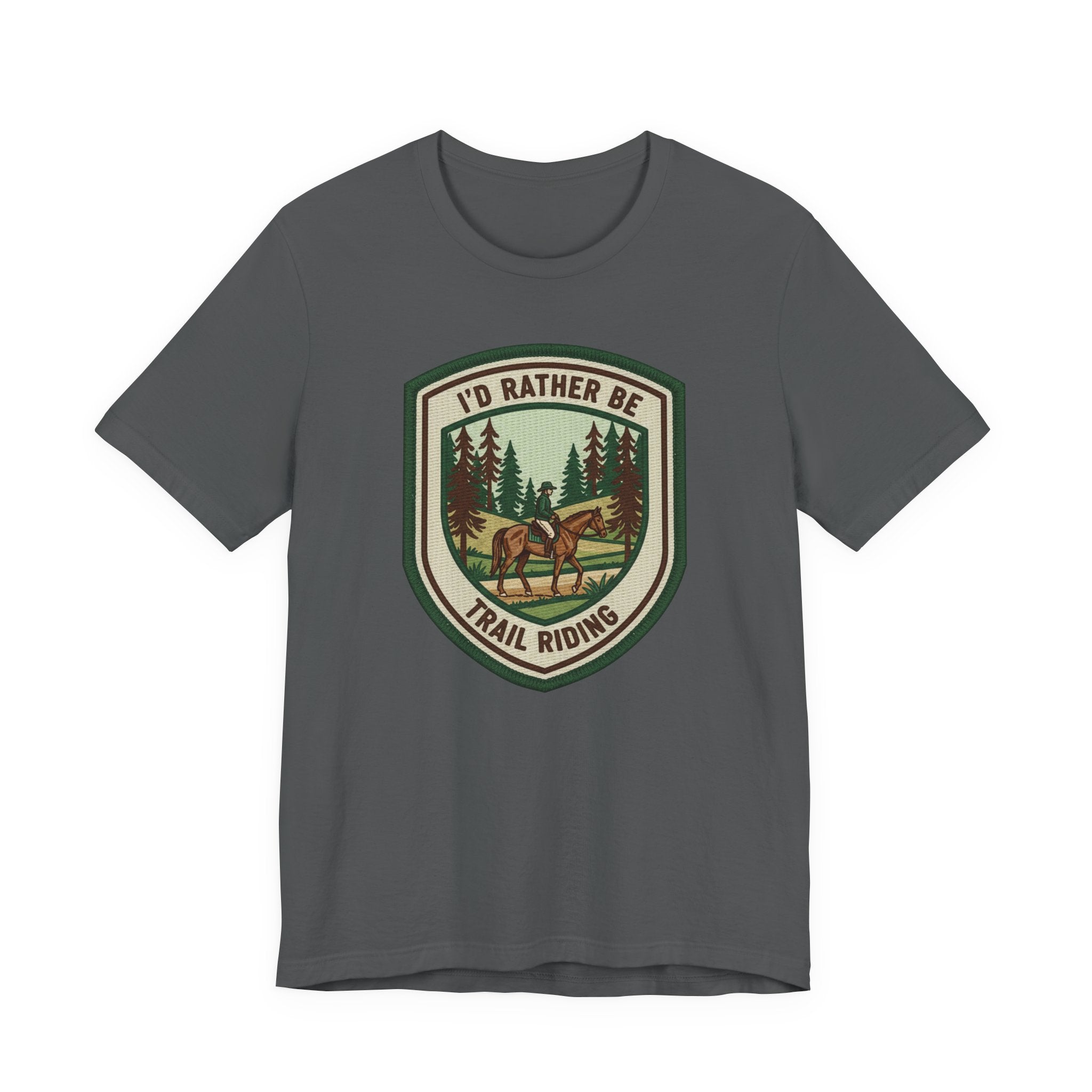 Trail Riding Tee "I'd Rather Be Trail Riding"