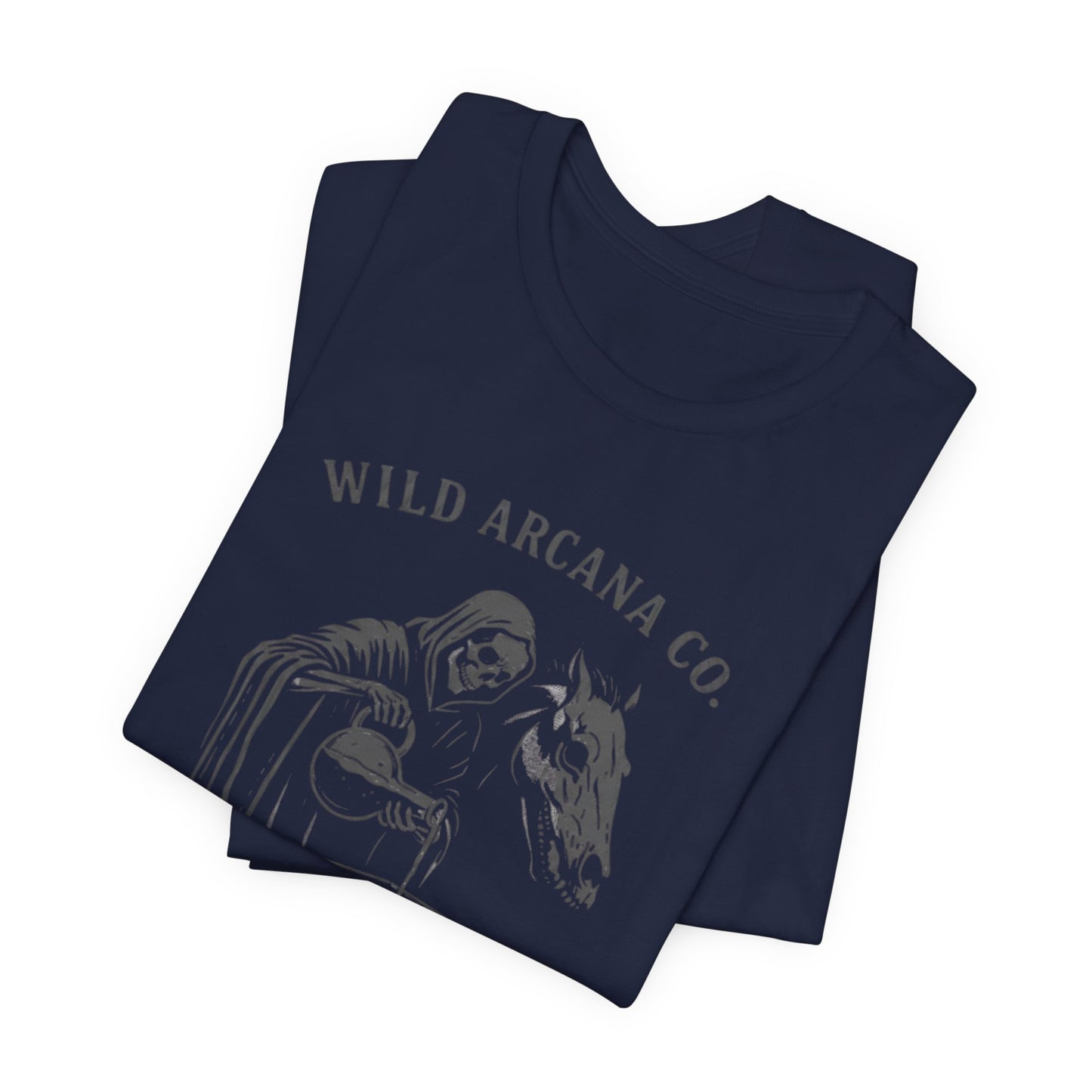 Wild Arcana Co. Tee — Grim Reaper Coffee Illustration Shirt