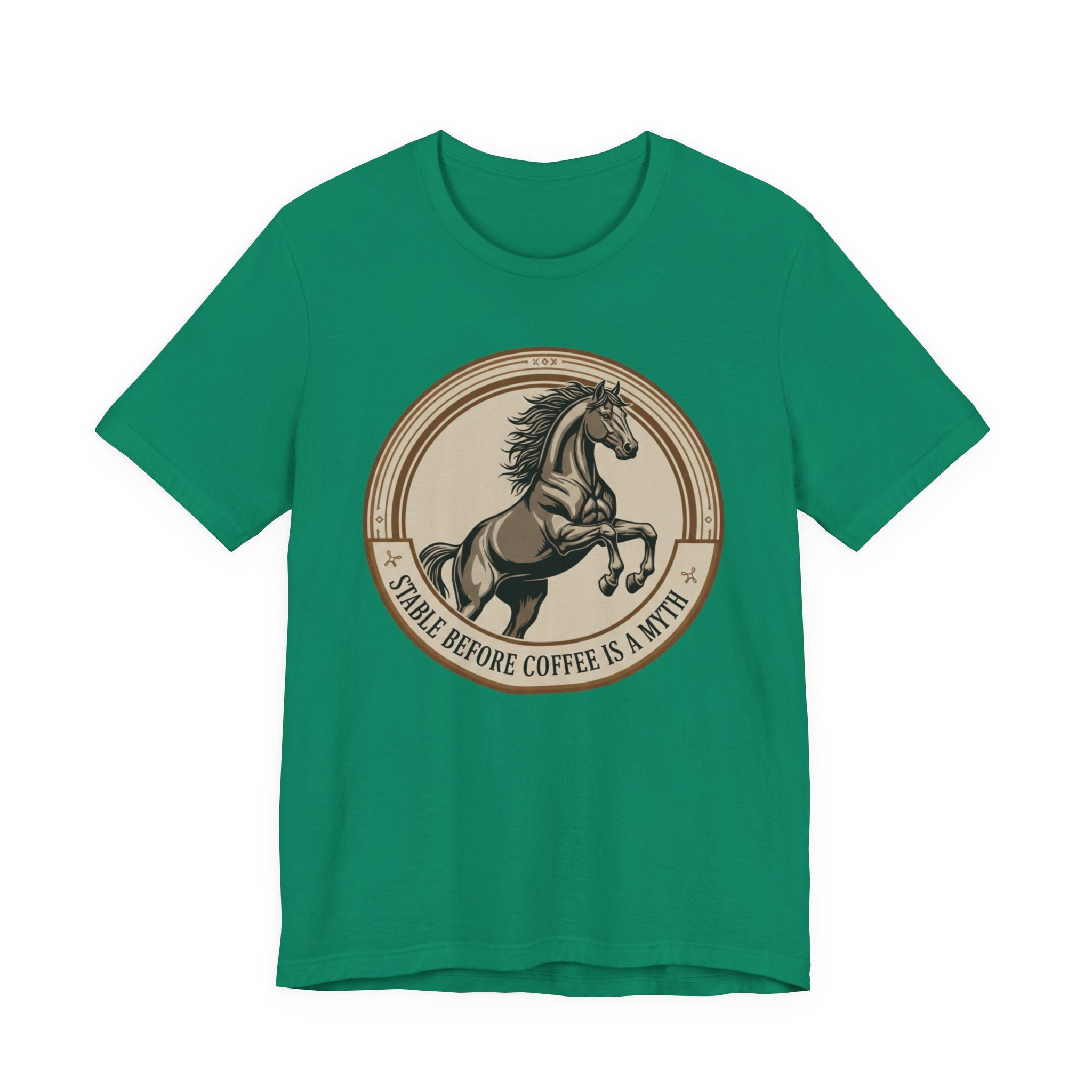 Stable Before Coffee Is A Myth - Short Sleeve Shirt