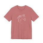 Equestrian Mom Horse Line Art Tee