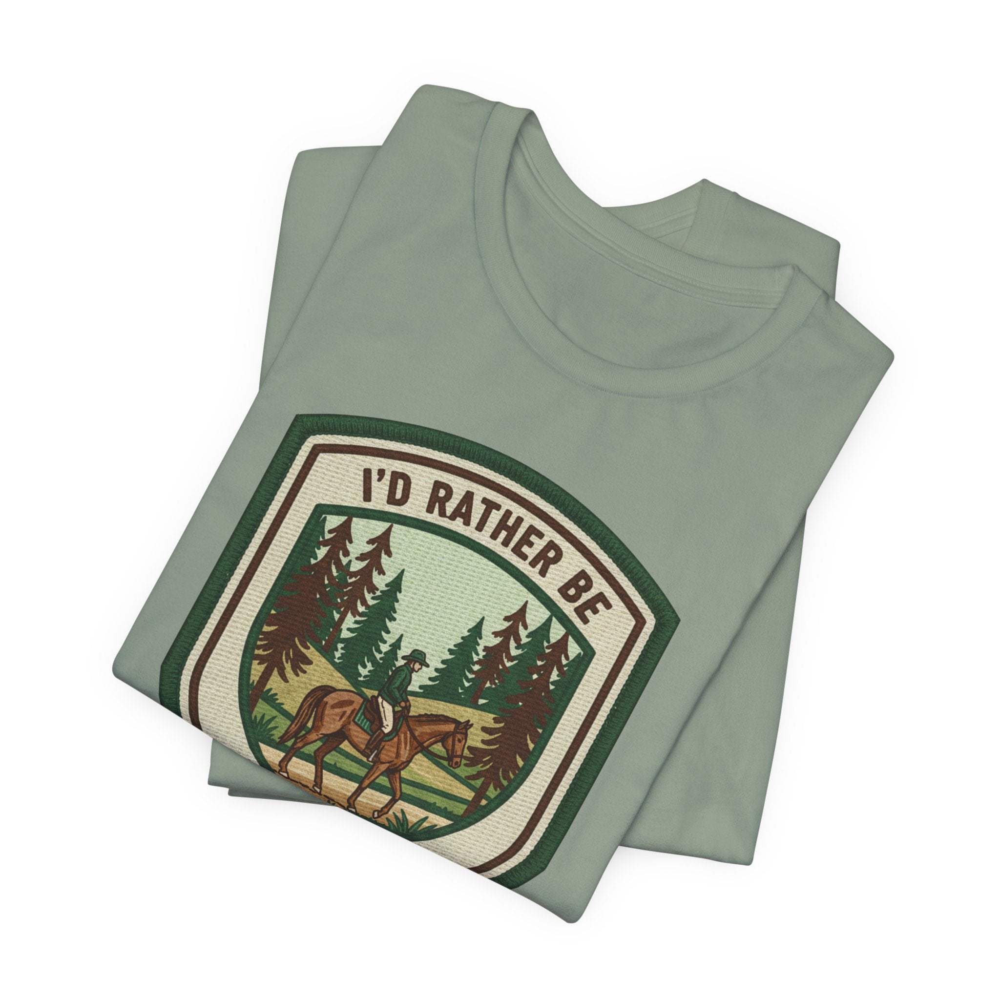 Trail Riding Tee "I'd Rather Be Trail Riding"
