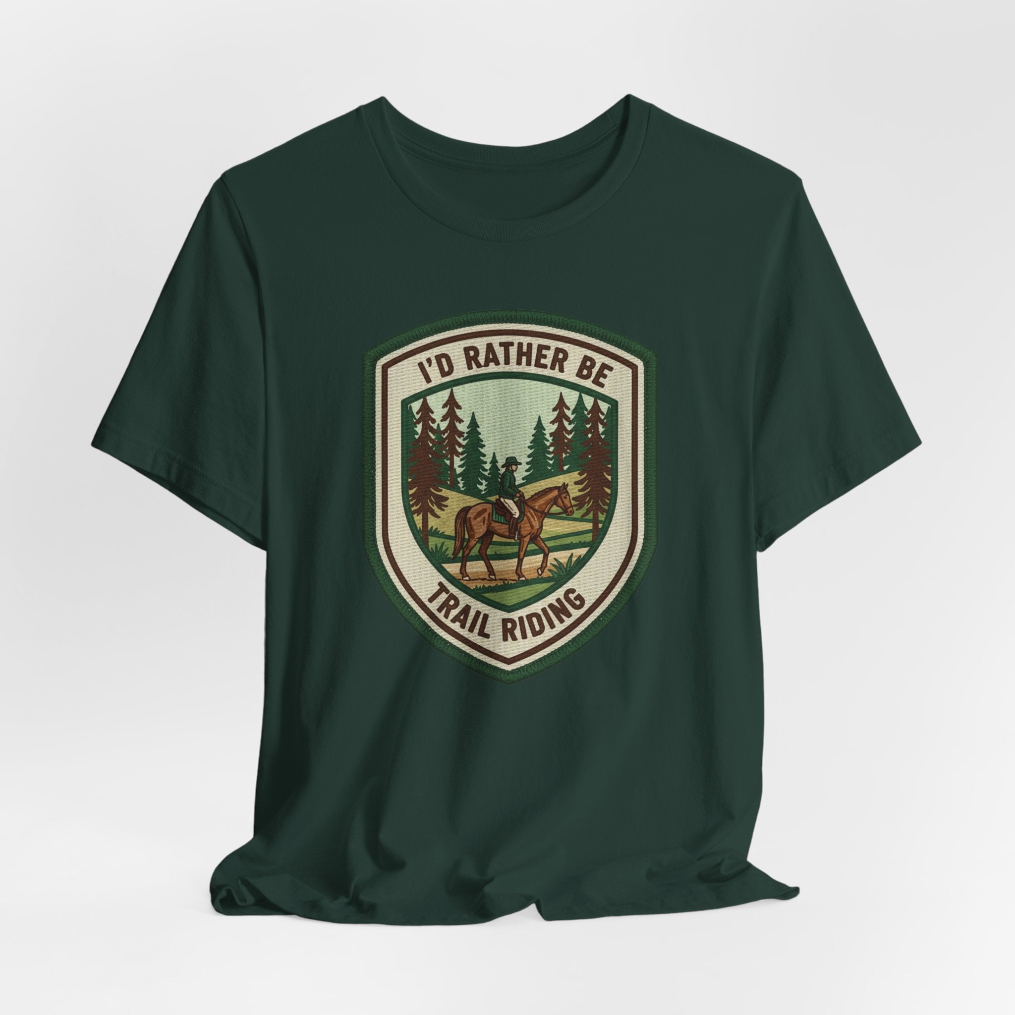 Trail Riding Tee "I'd Rather Be Trail Riding"