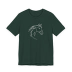 Equestrian Mom Horse Line Art Tee
