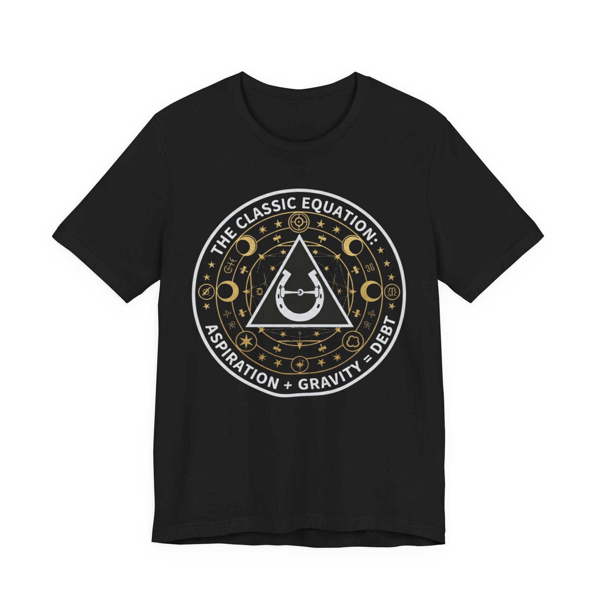 Classic Equation Tee - "Aspiration + Gravity = Debt"
