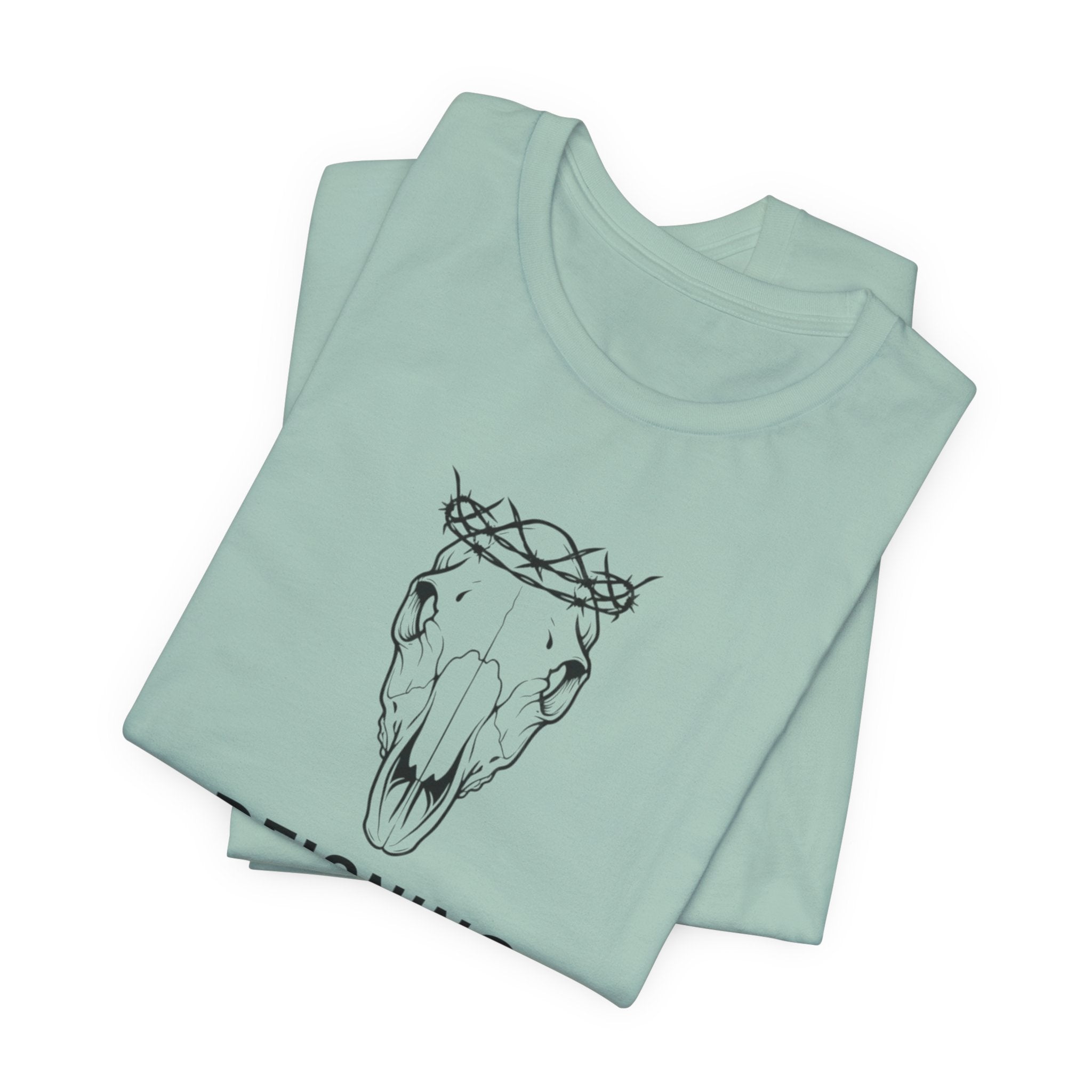 Reigning Debt Skull Crown Minimalist Graphic Tee
