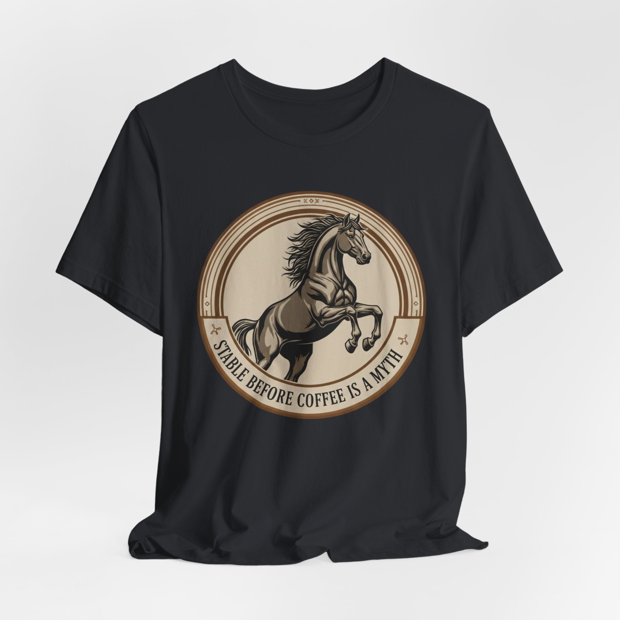 Stable Before Coffee Is A Myth - Short Sleeve Shirt