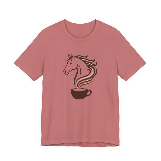 Coffee Horse T‑Shirt — Espresso Stallion Graphic Tee