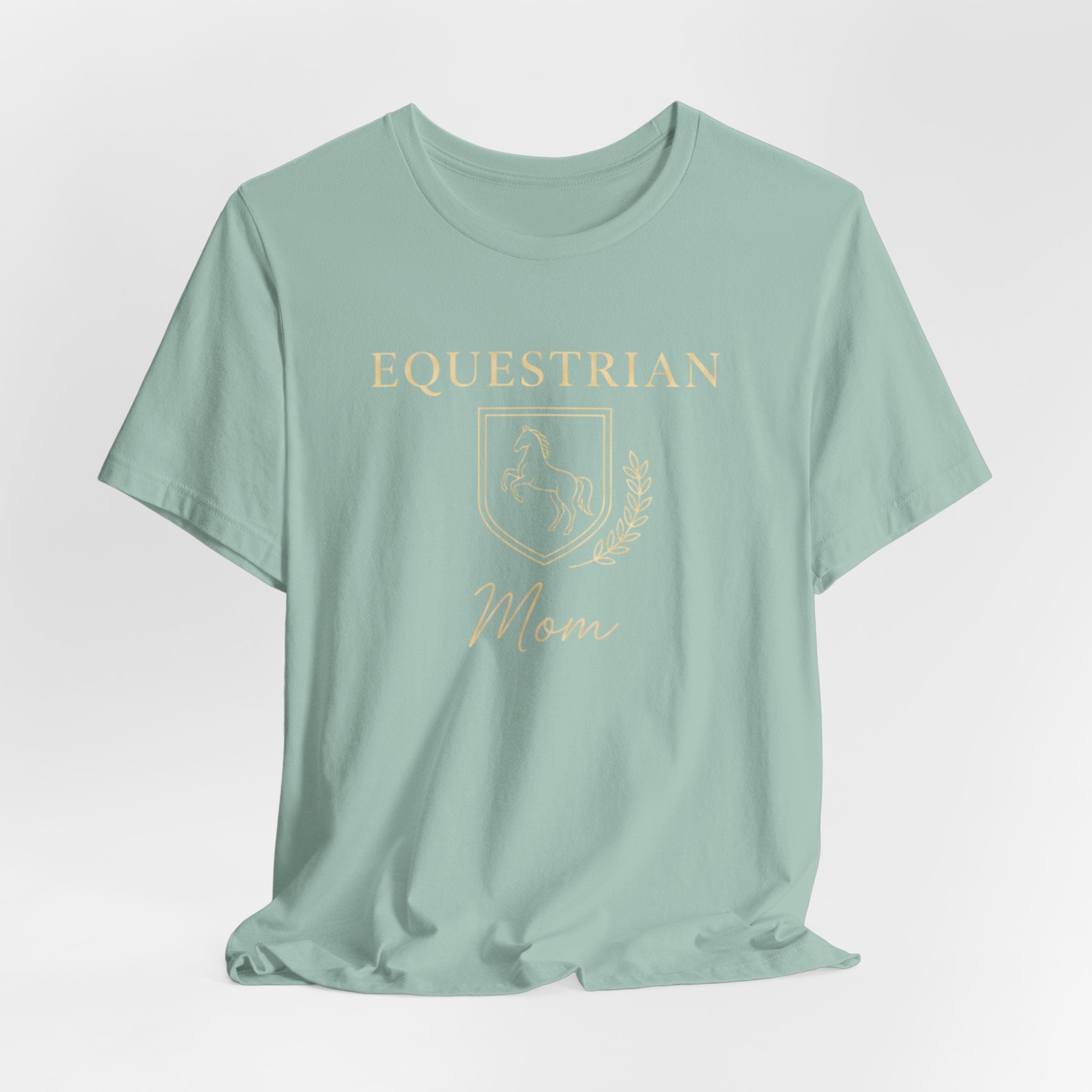 Vintage Crest Horse Rider Shirt for Equestrian Moms