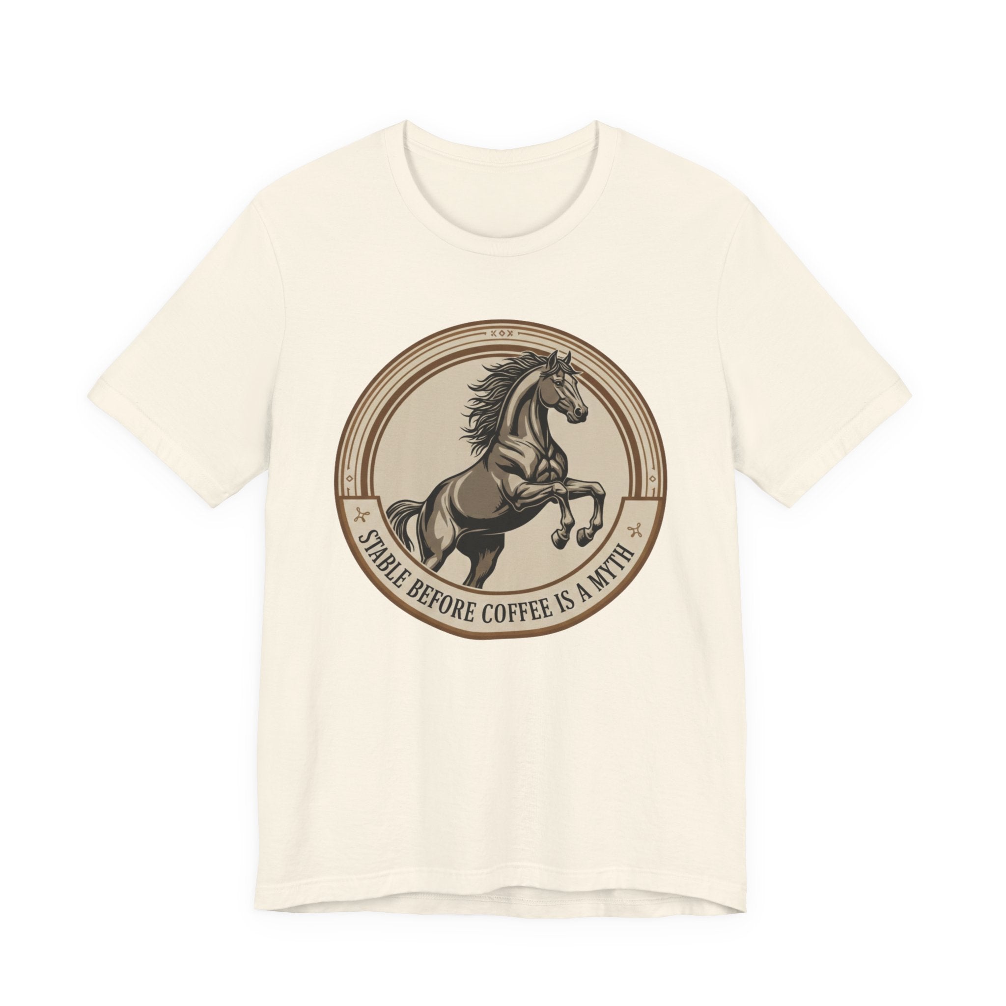 Stable Before Coffee Is A Myth - Short Sleeve Shirt