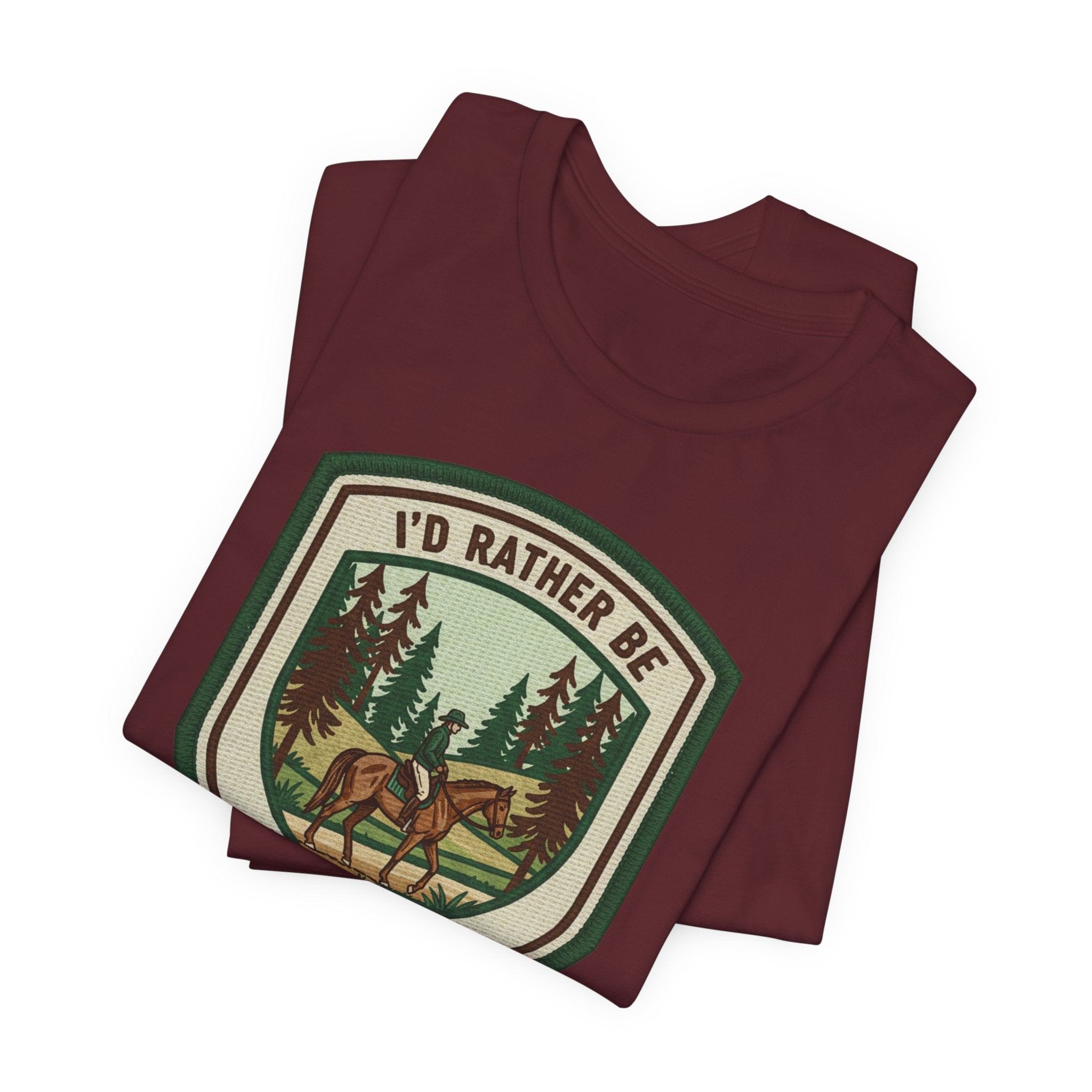 Trail Riding Tee "I'd Rather Be Trail Riding"