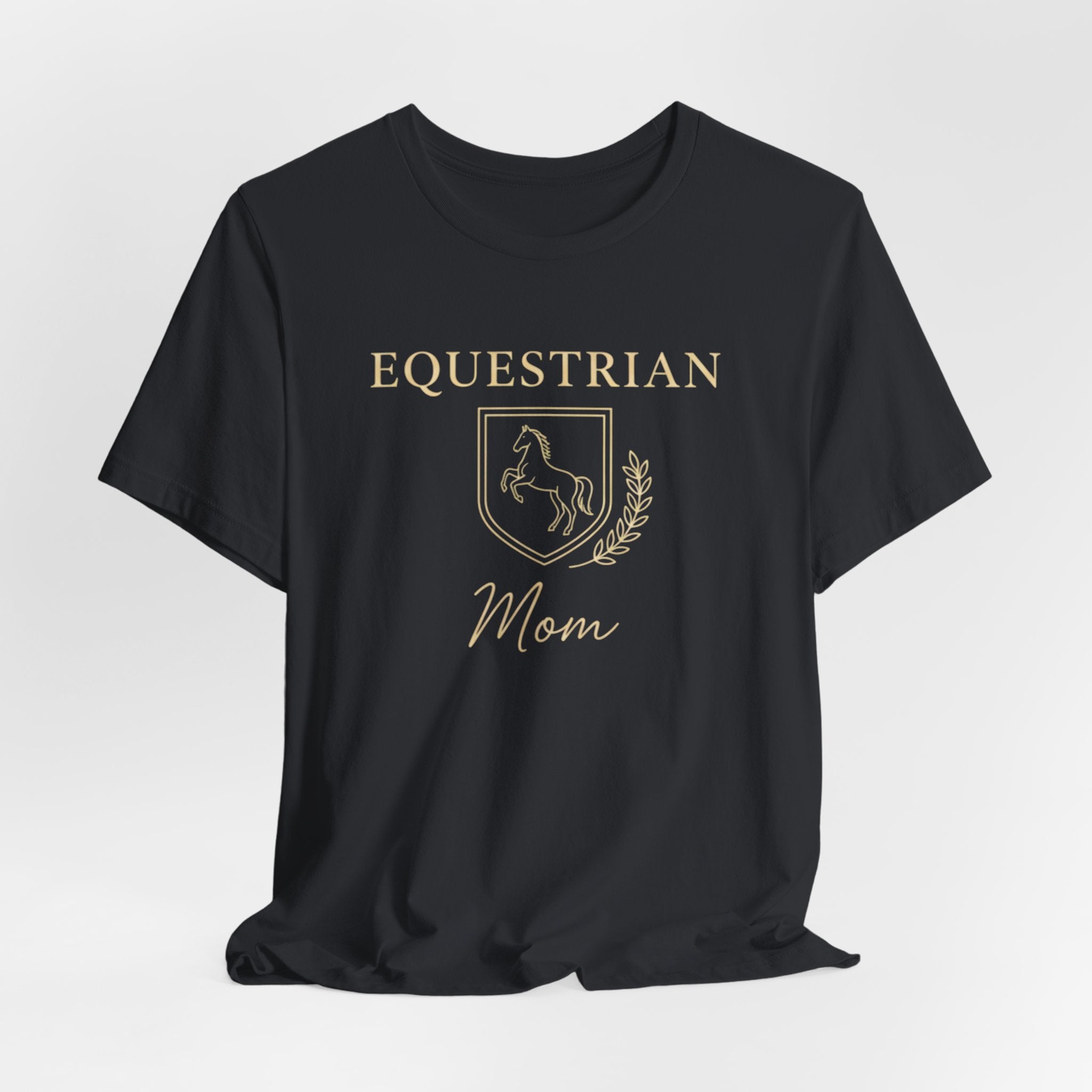 Vintage Crest Horse Rider Shirt for Equestrian Moms