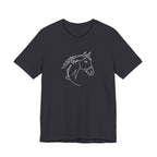 Equestrian Mom Horse Line Art Tee
