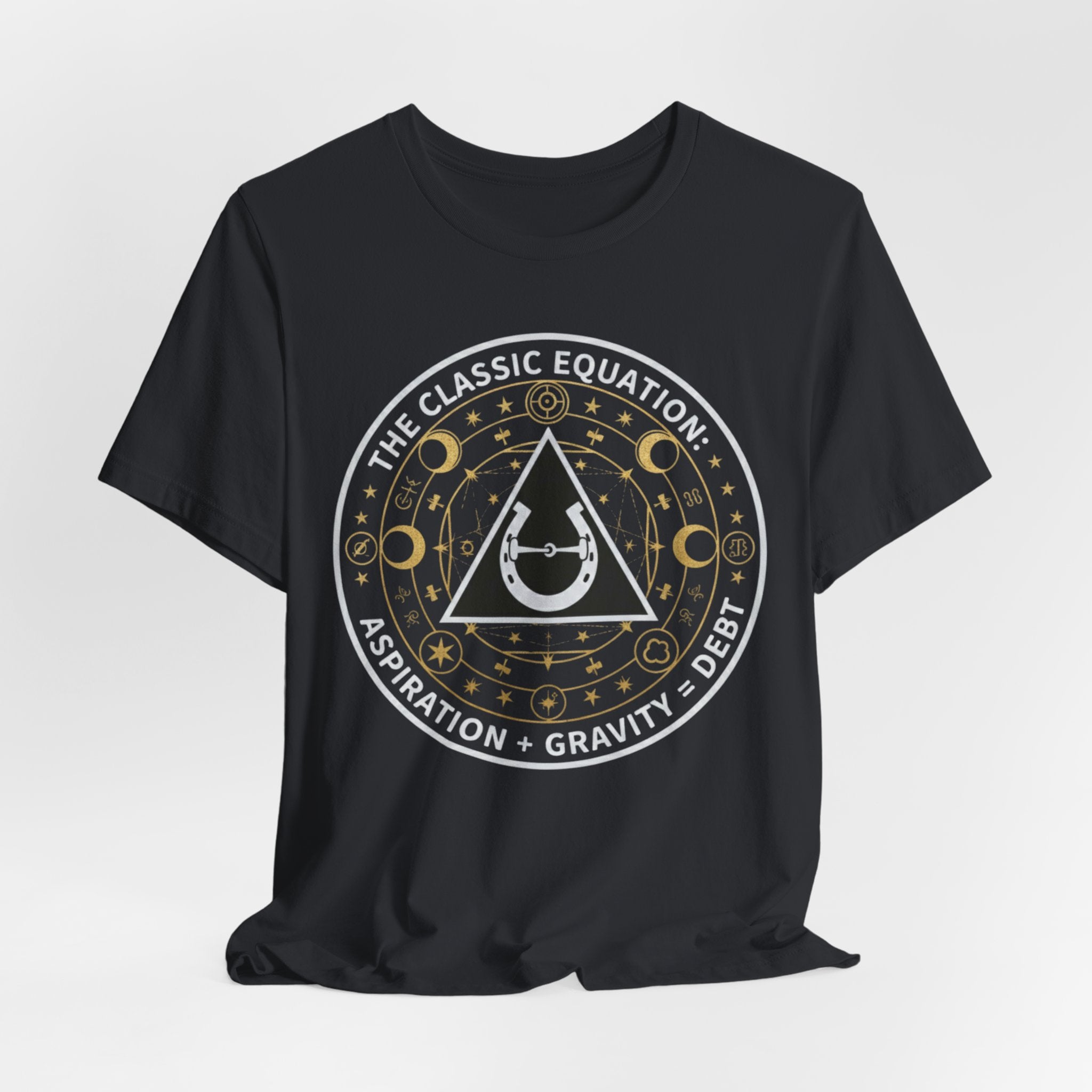 Classic Equation Tee - "Aspiration + Gravity = Debt"