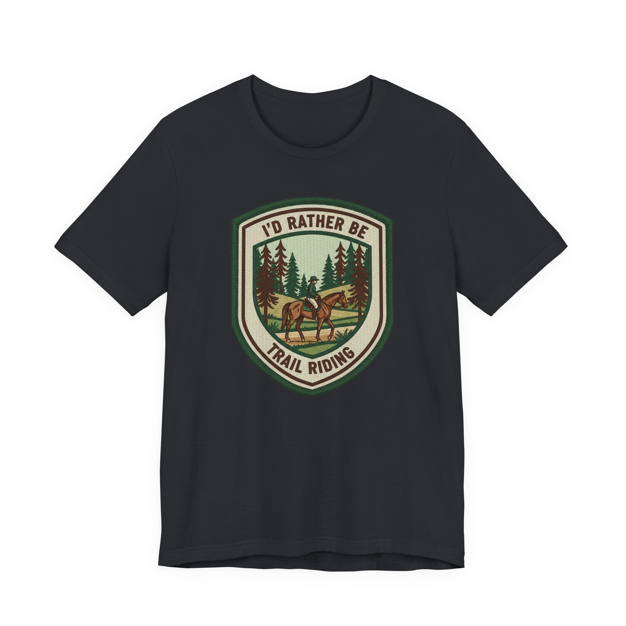Trail Riding Tee "I'd Rather Be Trail Riding"