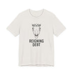 Reigning Debt Skull Crown Minimalist Graphic Tee