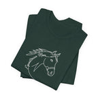 Equestrian Mom Horse Line Art Tee