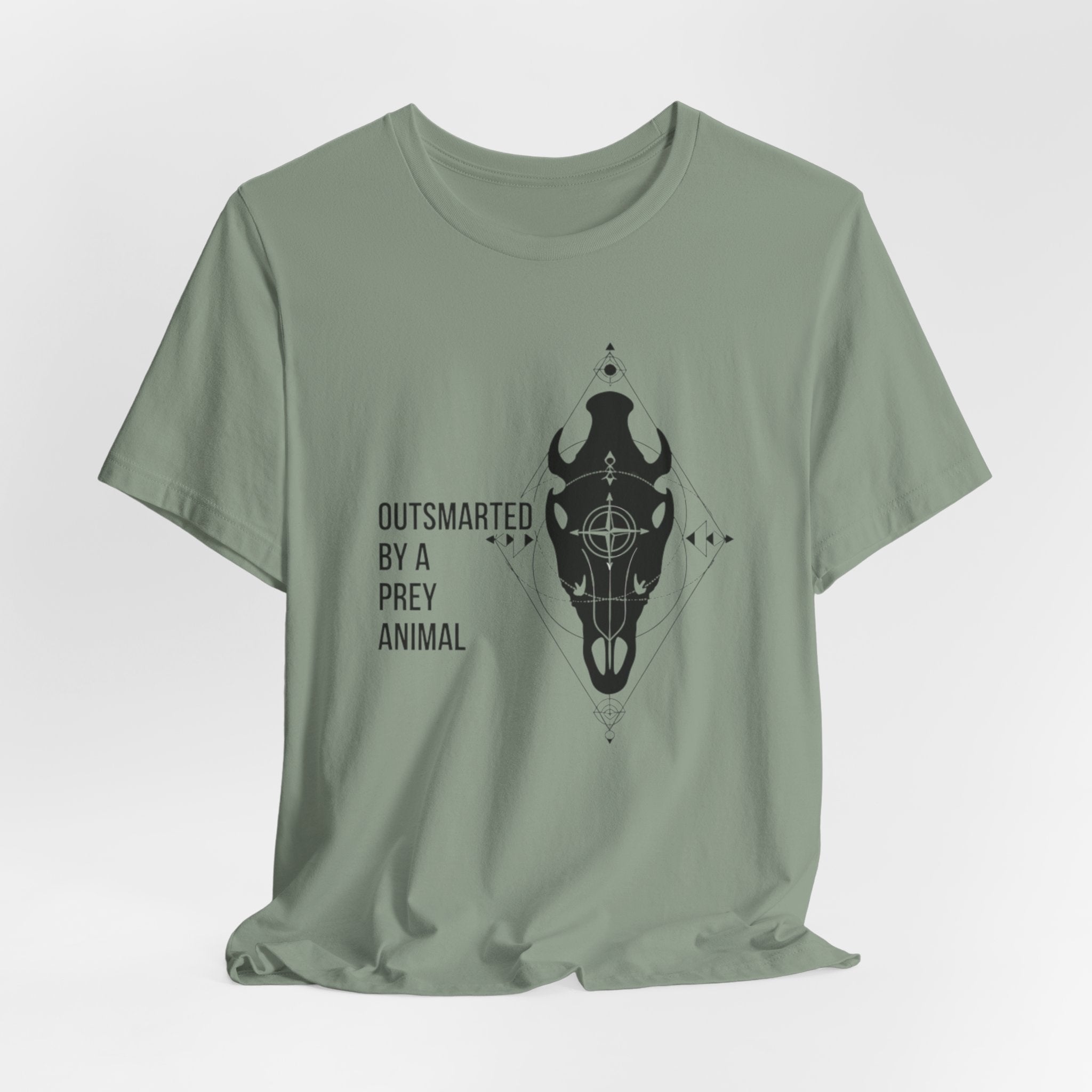Outsmarted by a Prey Animal - Skull Graphic Tee