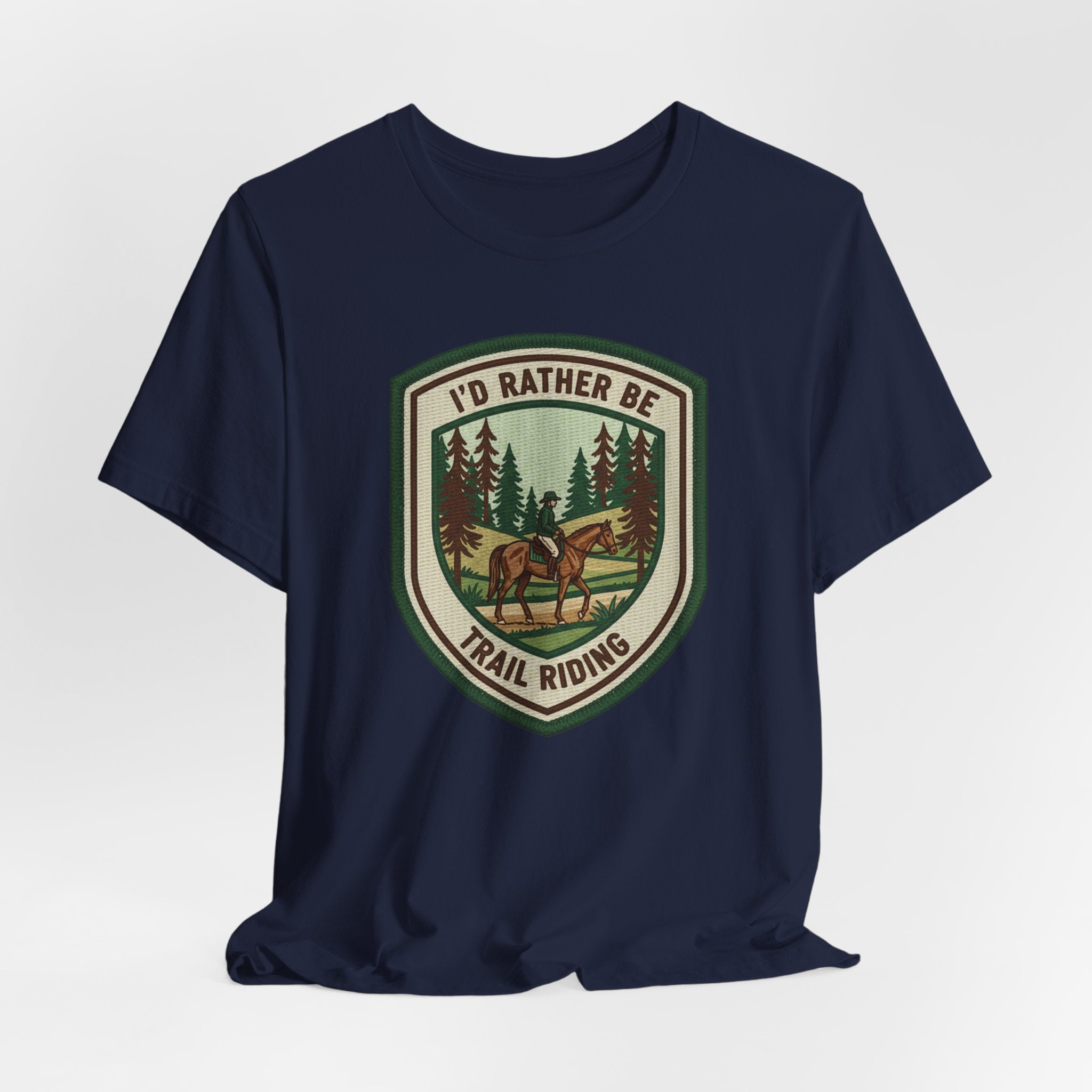 Trail Riding Tee "I'd Rather Be Trail Riding"