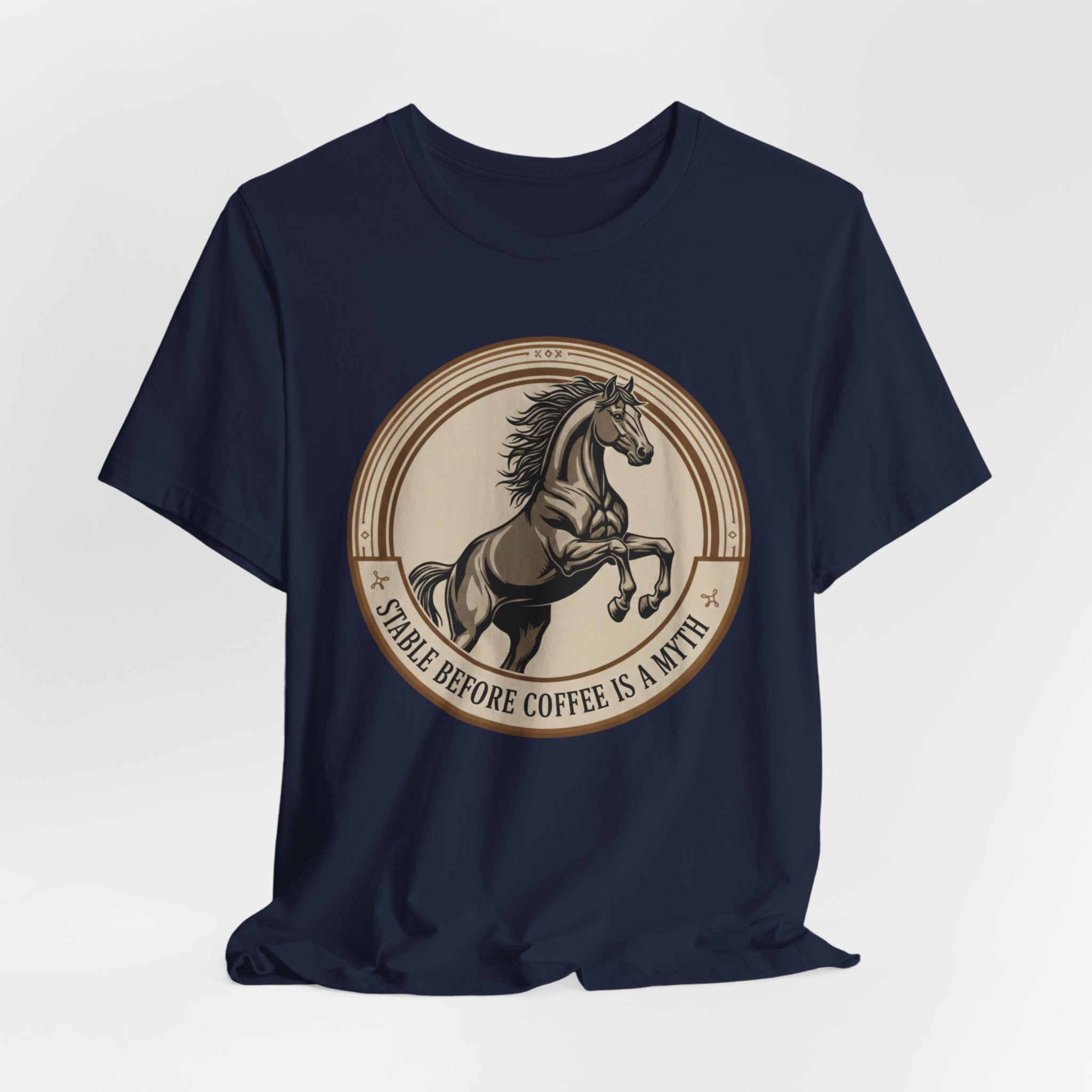 Stable Before Coffee Is A Myth - Short Sleeve Shirt