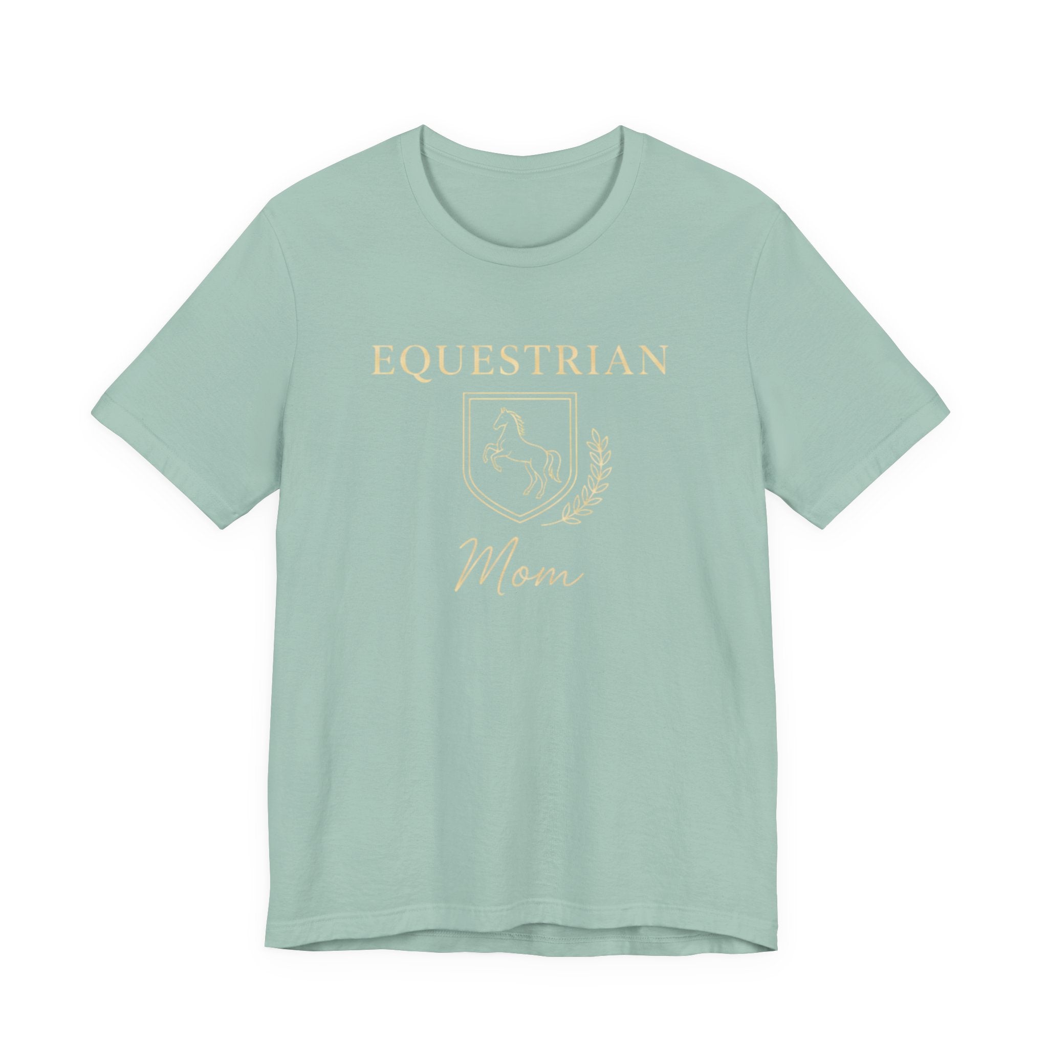 Vintage Crest Horse Rider Shirt for Equestrian Moms