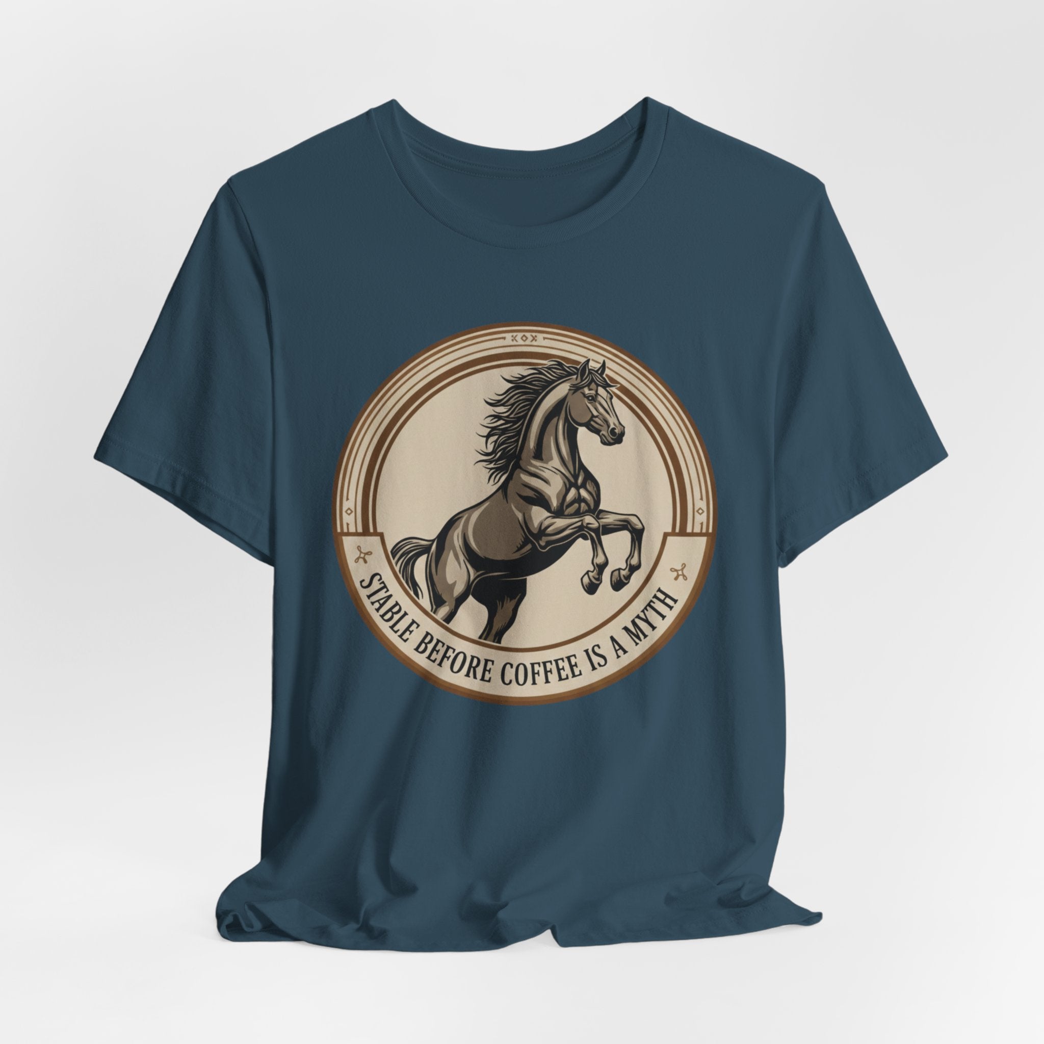 Stable Before Coffee Is A Myth - Short Sleeve Shirt