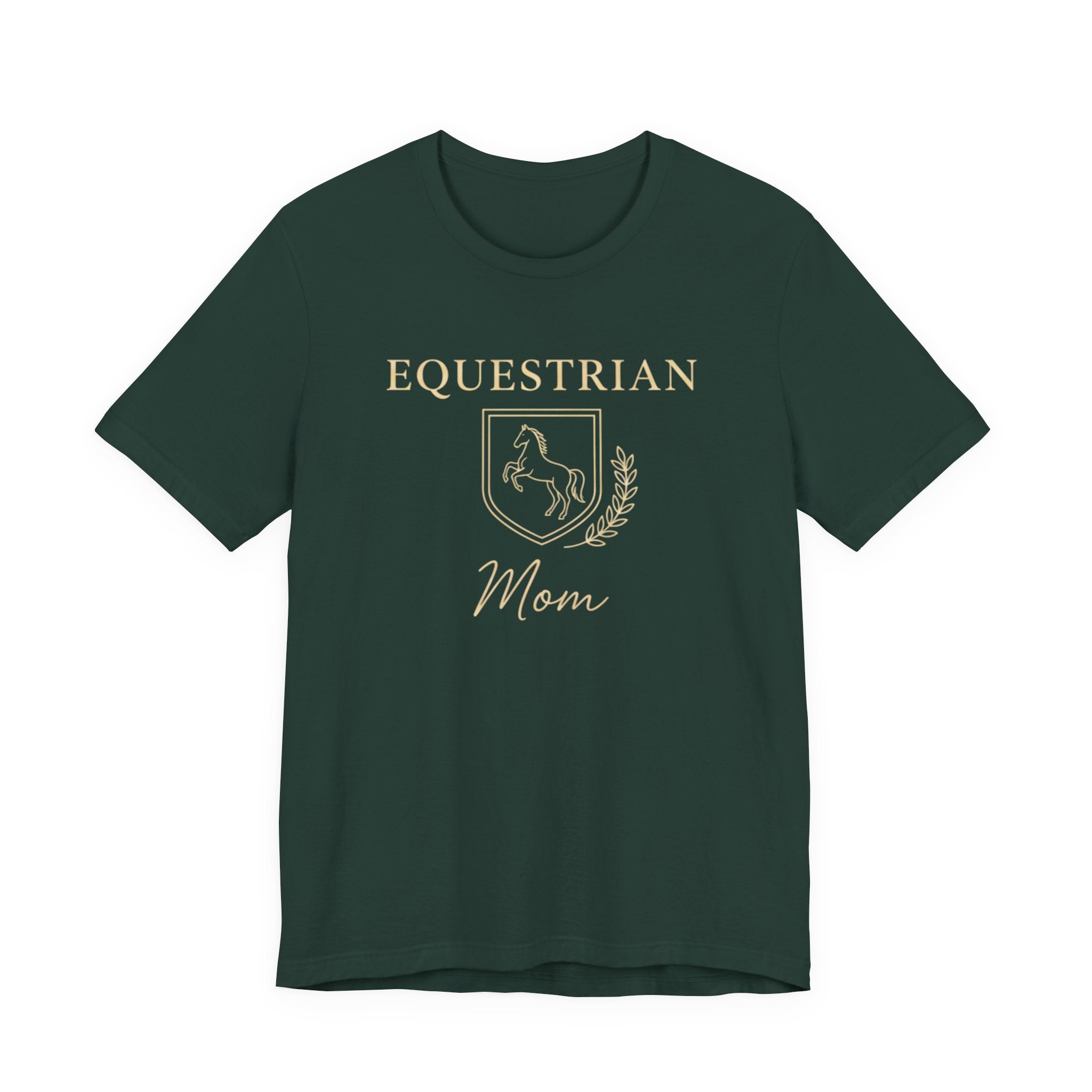 Vintage Crest Horse Rider Shirt for Equestrian Moms