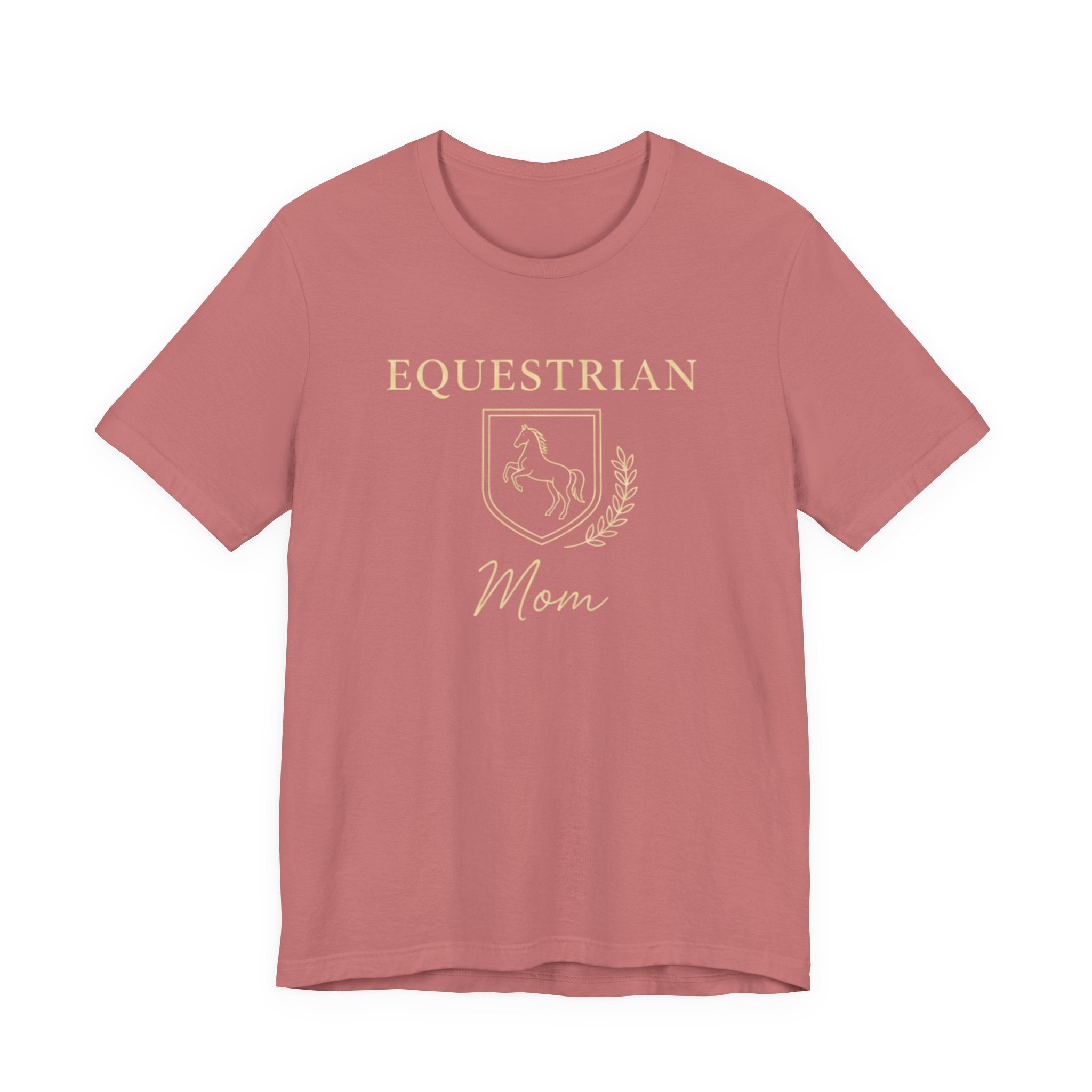 Vintage Crest Horse Rider Shirt for Equestrian Moms