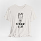 Reigning Debt Skull Crown Minimalist Graphic Tee