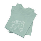 Equestrian Mom Horse Line Art Tee
