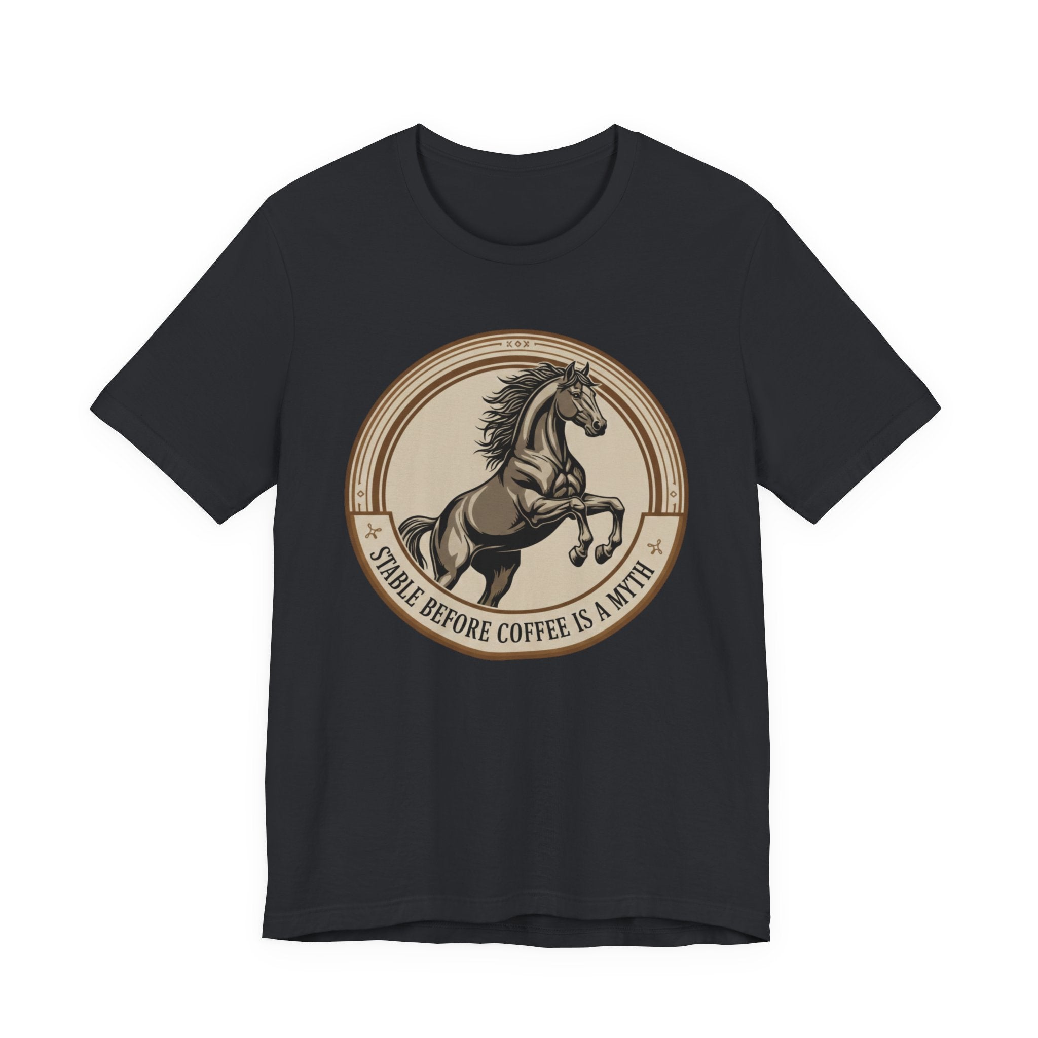 Stable Before Coffee Is A Myth - Short Sleeve Shirt