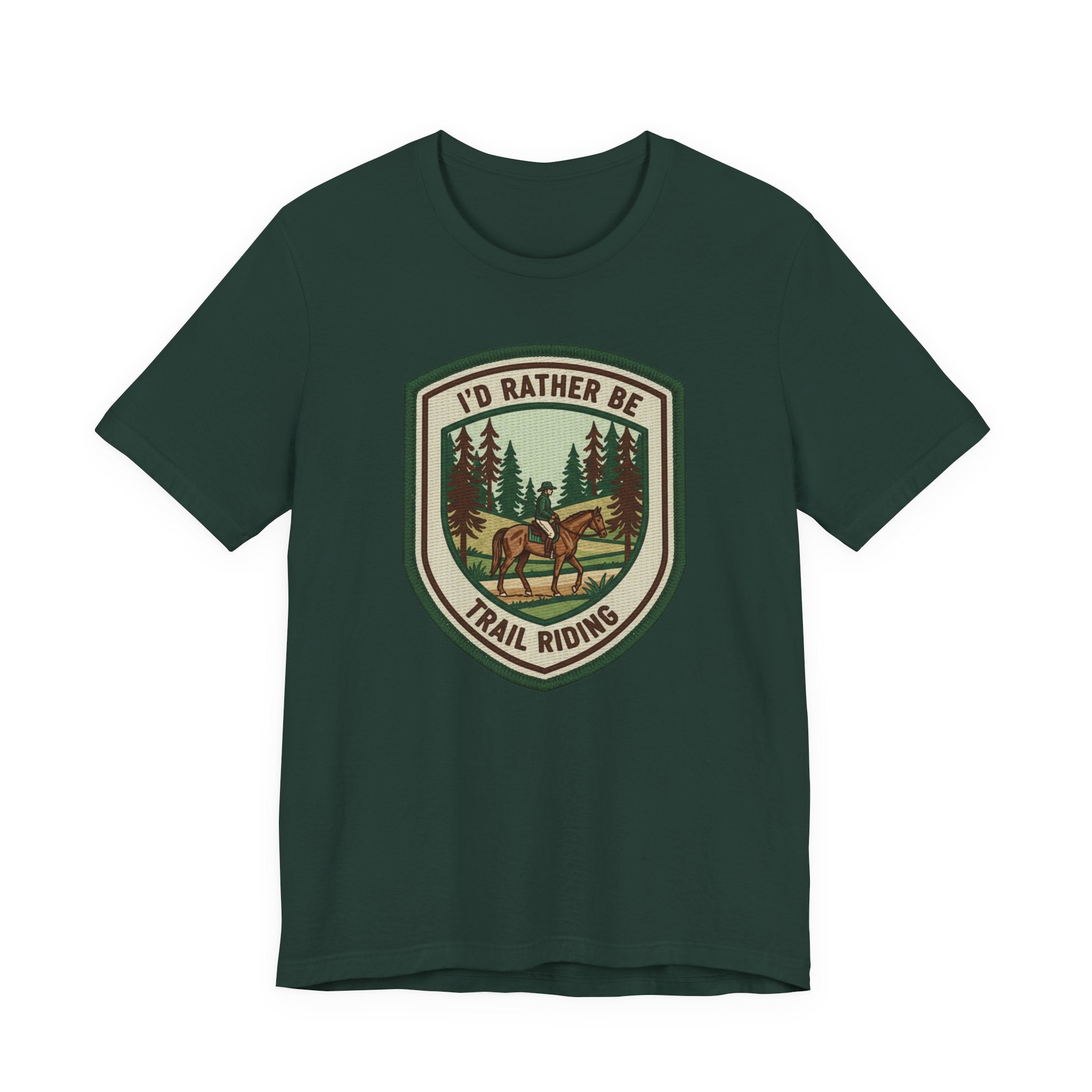 Trail Riding Tee "I'd Rather Be Trail Riding"