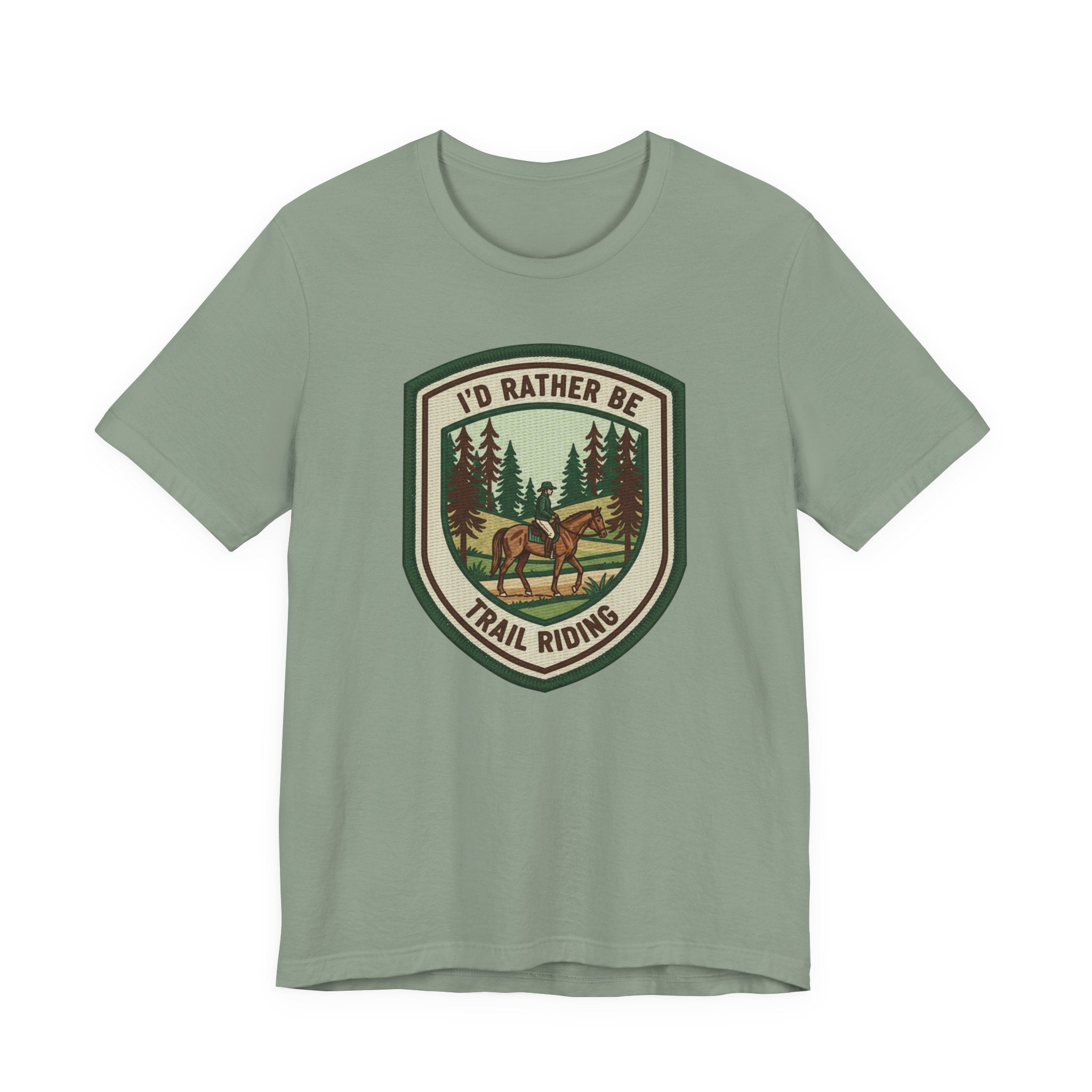Trail Riding Tee "I'd Rather Be Trail Riding"