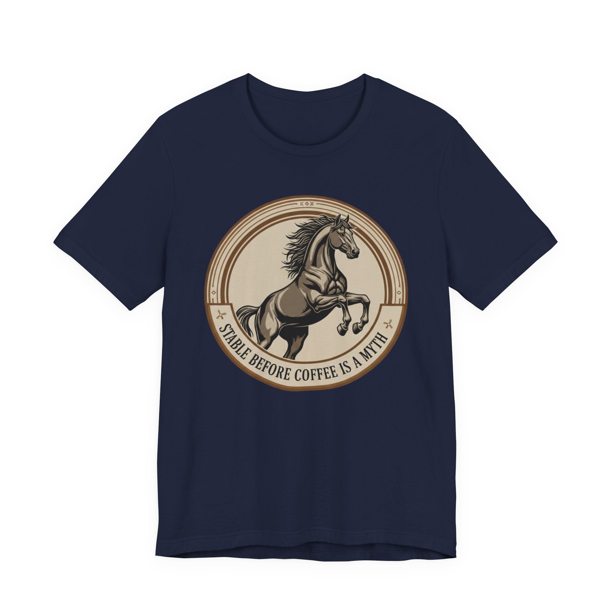 Stable Before Coffee Is A Myth - Short Sleeve Shirt
