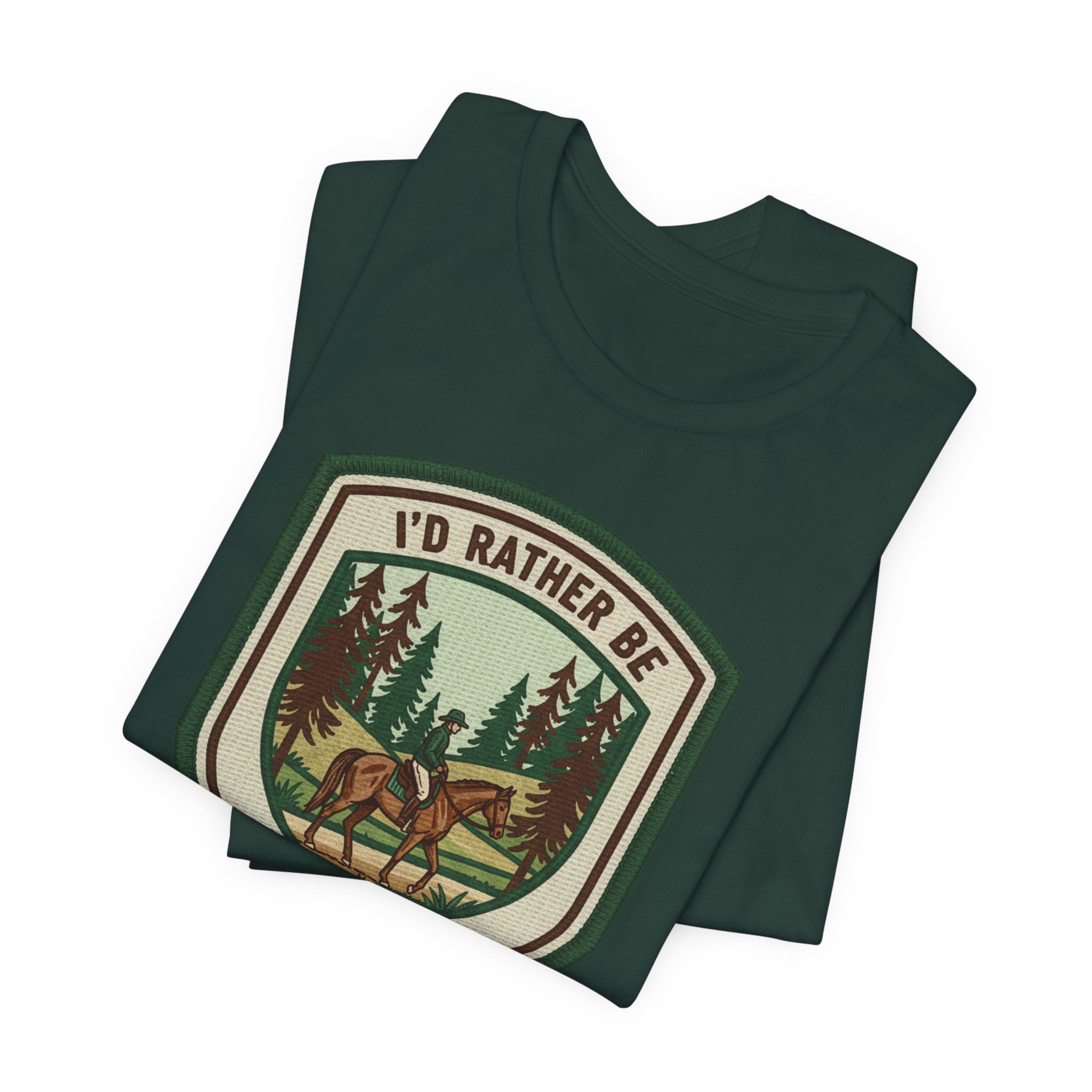 Trail Riding Tee "I'd Rather Be Trail Riding"