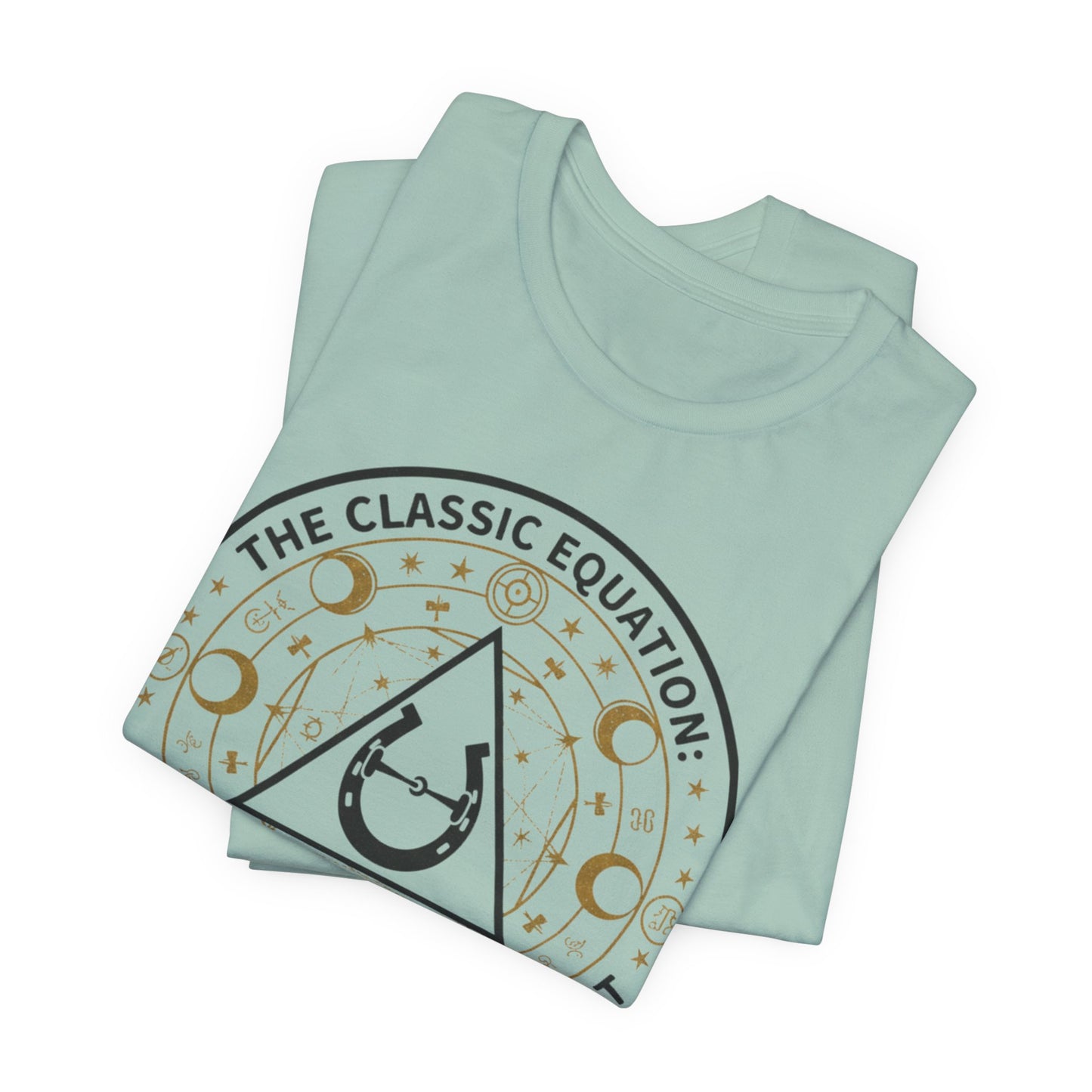 Classic Equation Tee — "Aspiration + Gravity = Debt" Astral Graphic T-Shirt
