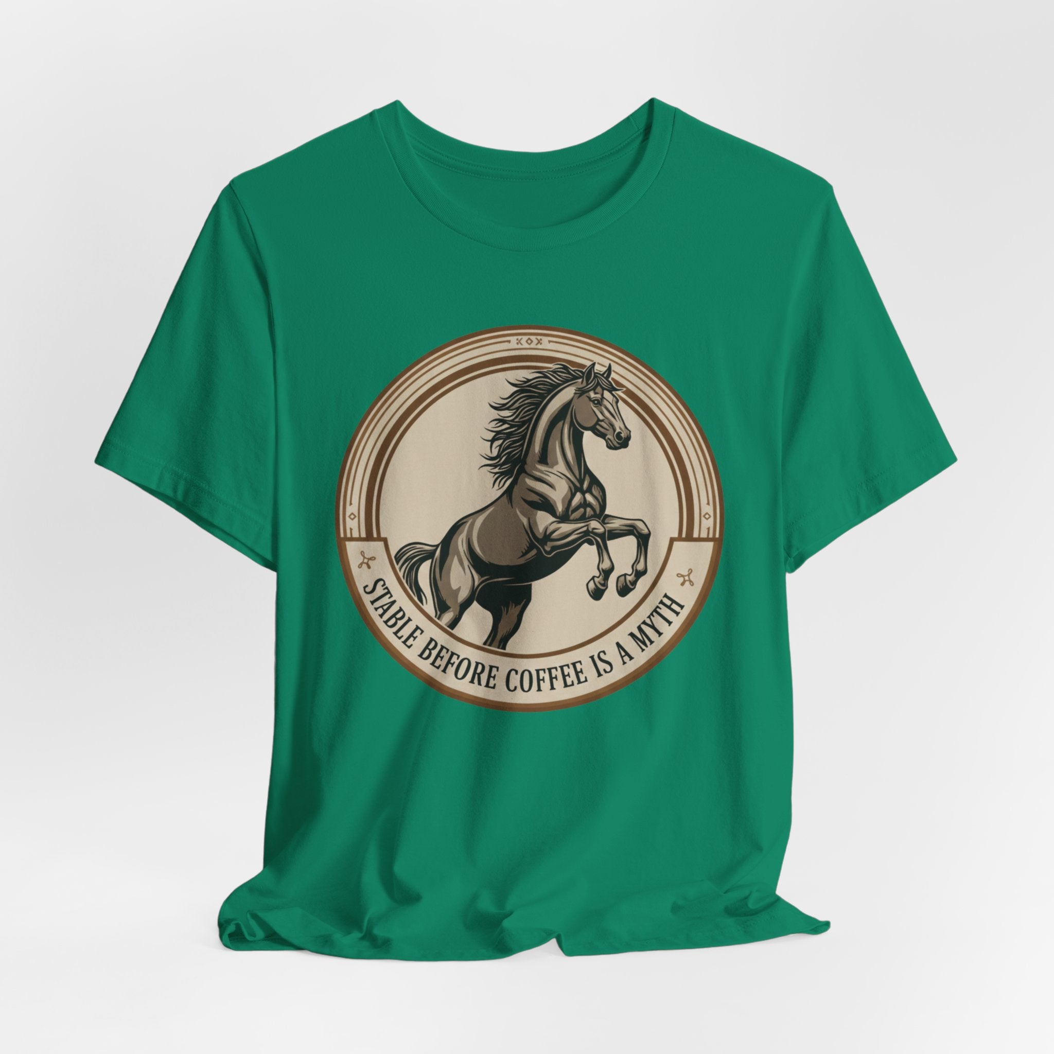 Stable Before Coffee Is A Myth - Short Sleeve Shirt