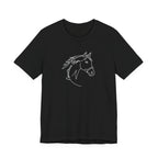 Equestrian Mom Horse Line Art Tee